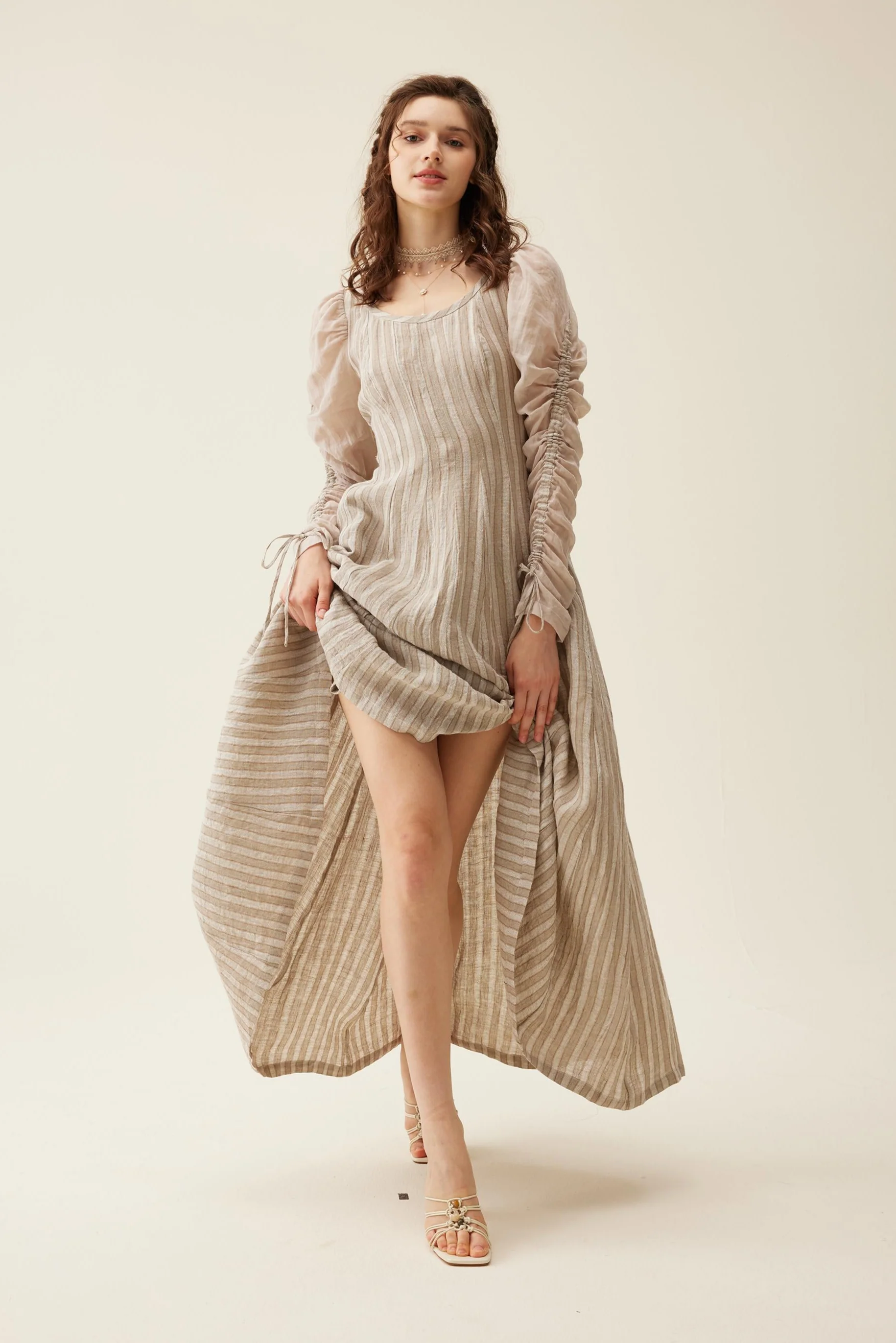 Crystal 17 | Victorian maxi linen dress - Image 19