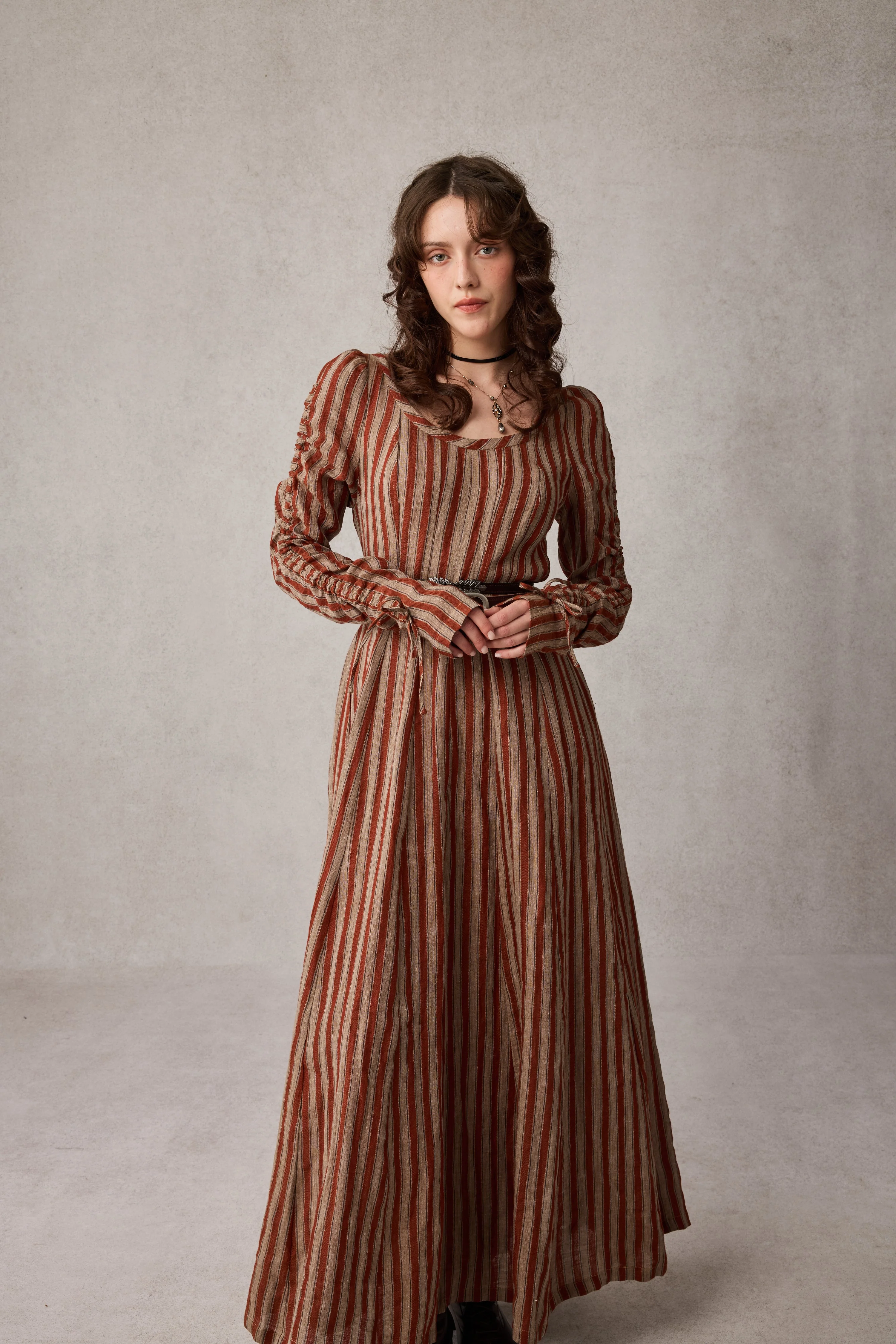 Crystal 17 | Victorian maxi linen dress - Image 6