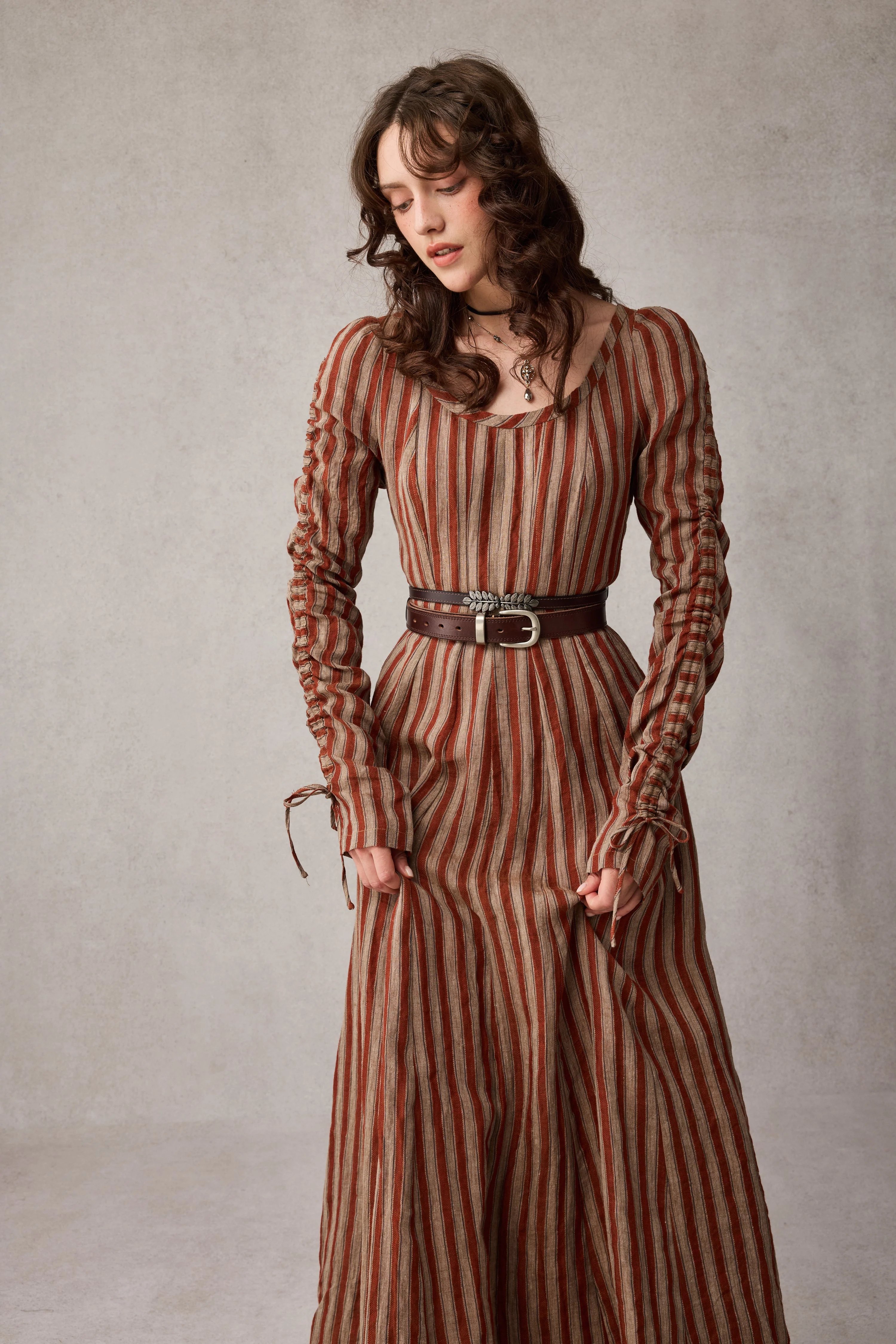 Crystal 17 | Victorian maxi linen dress - Image 7