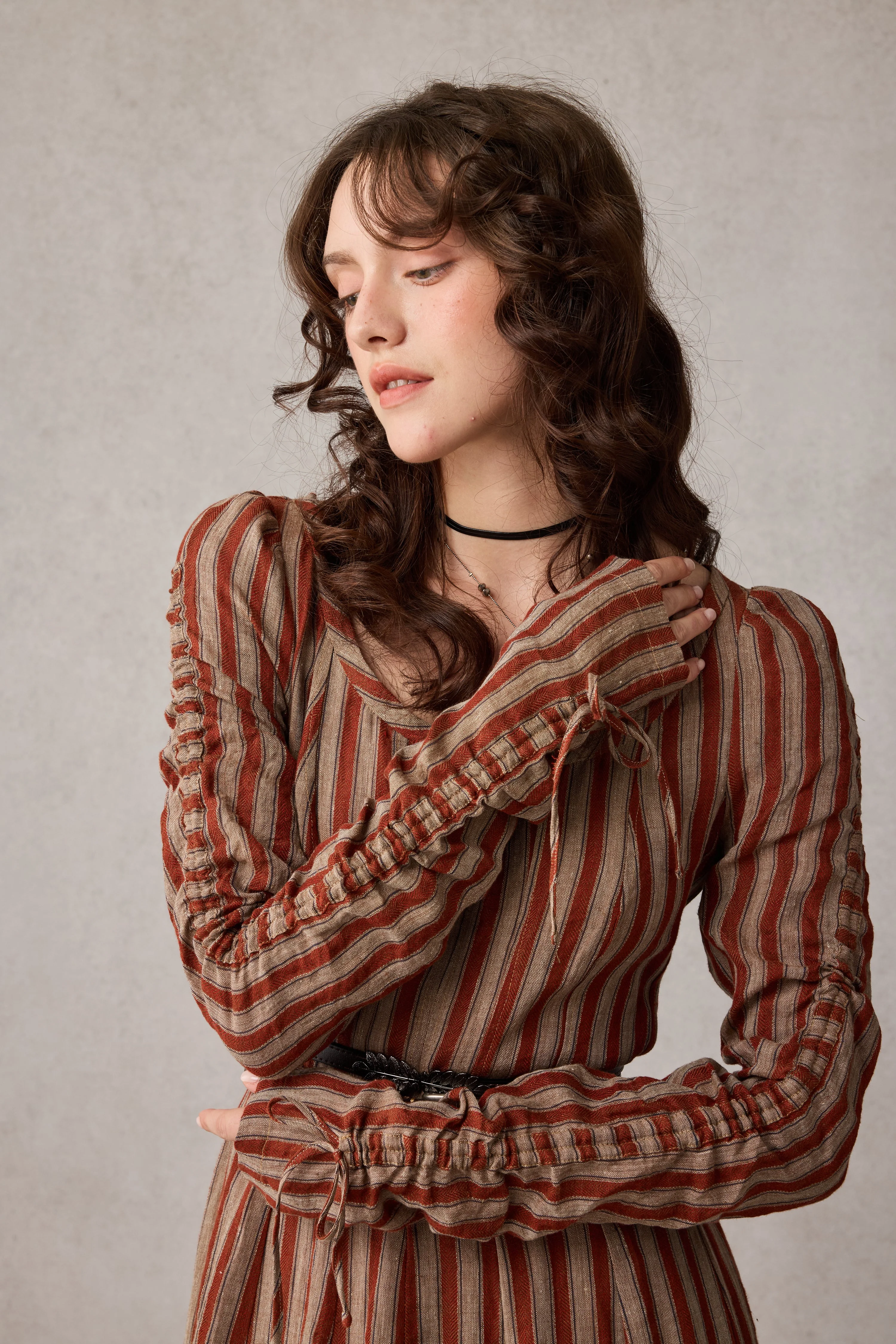 Crystal 17 | Victorian maxi linen dress - Image 8