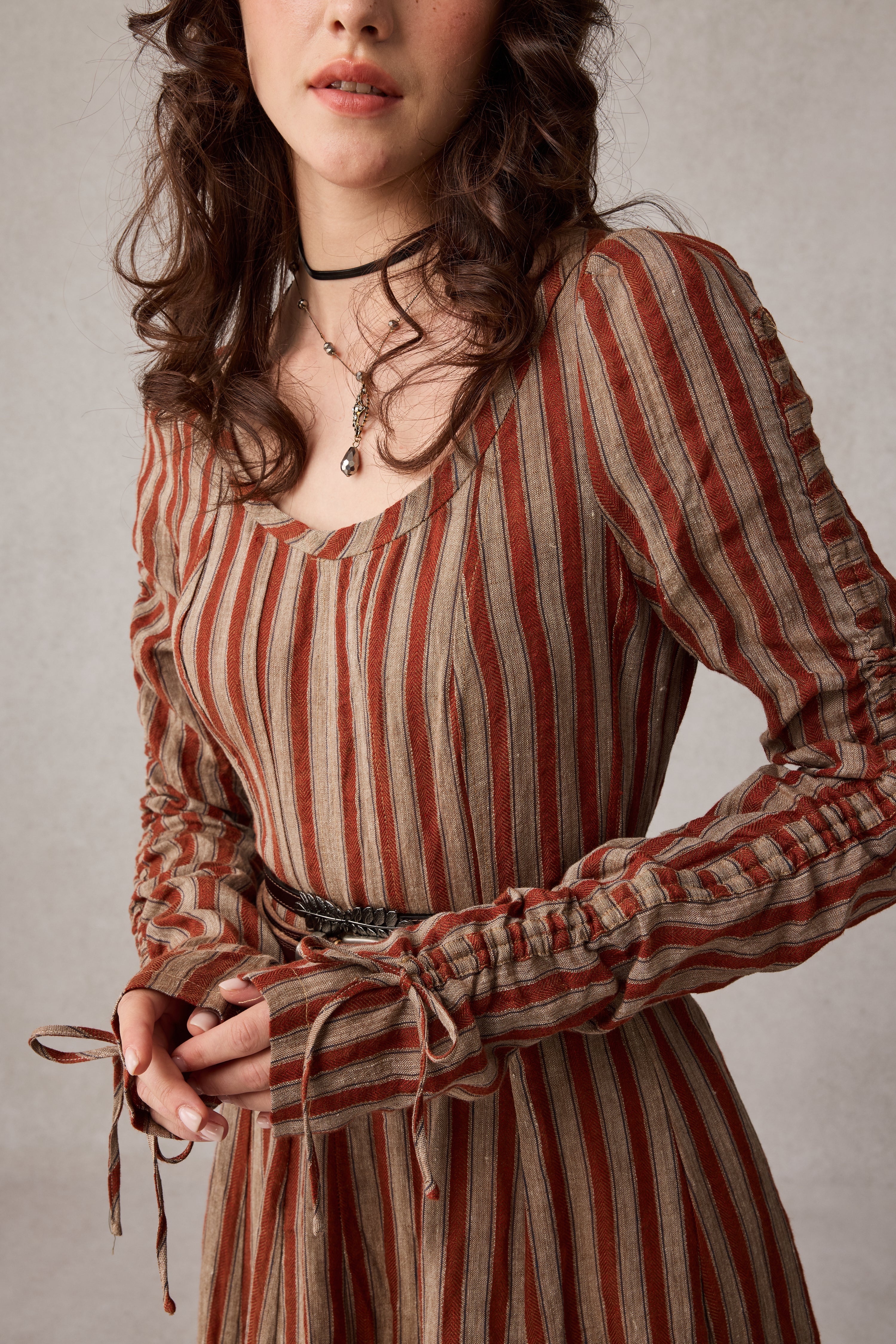 Crystal 17 | Victorian maxi linen dress - Image 9