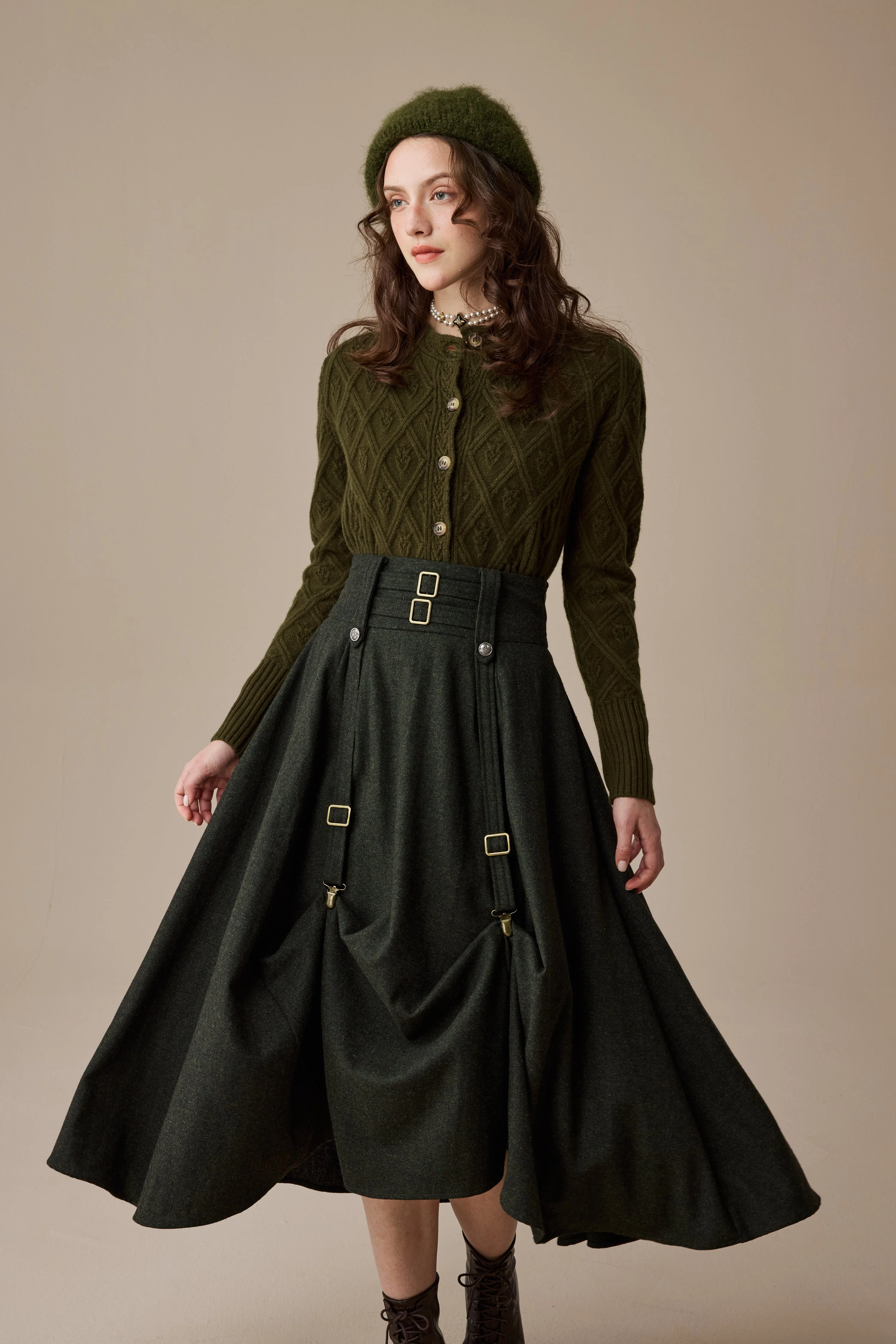 Cynthia 16 | Adjustable wool skirt - Image 10