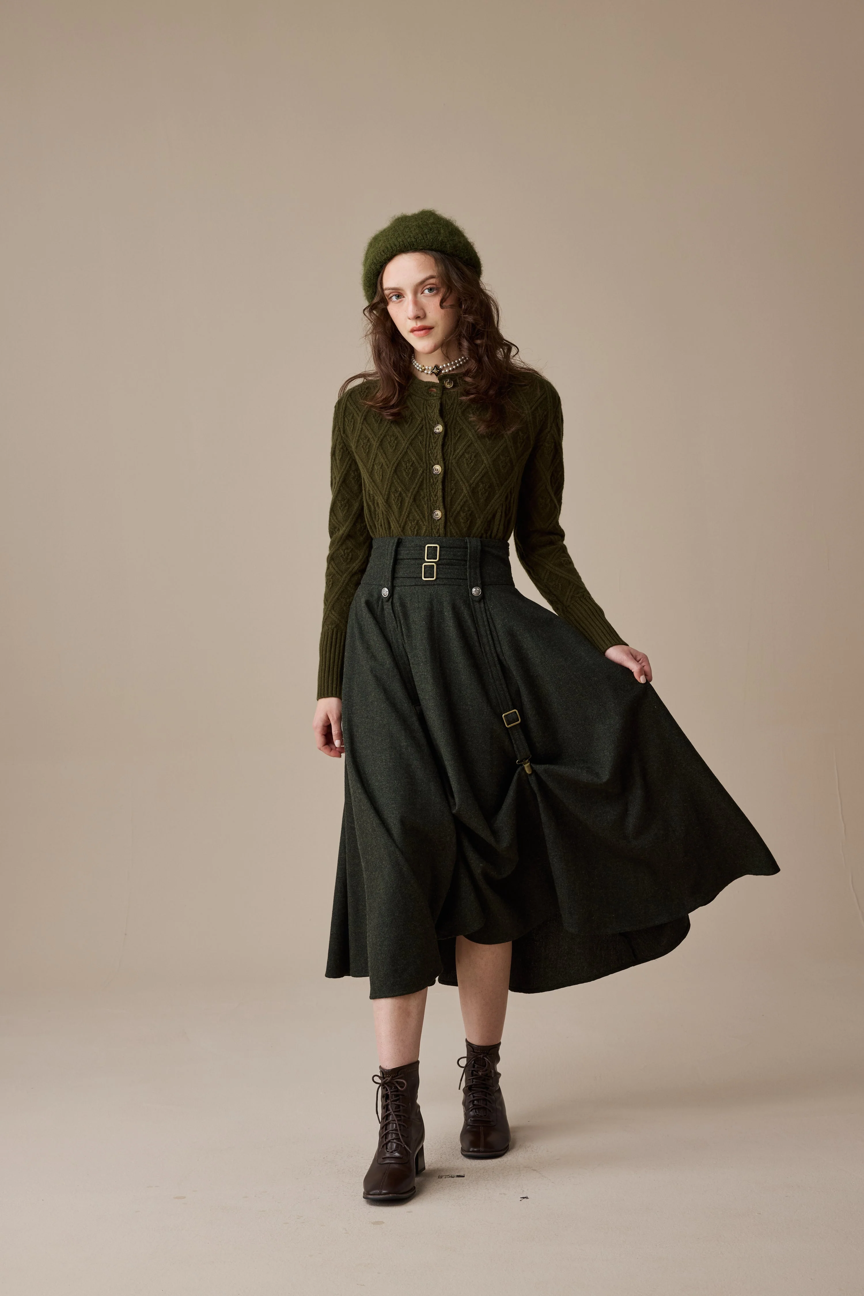 Cynthia 16 | Adjustable wool skirt - Image 14