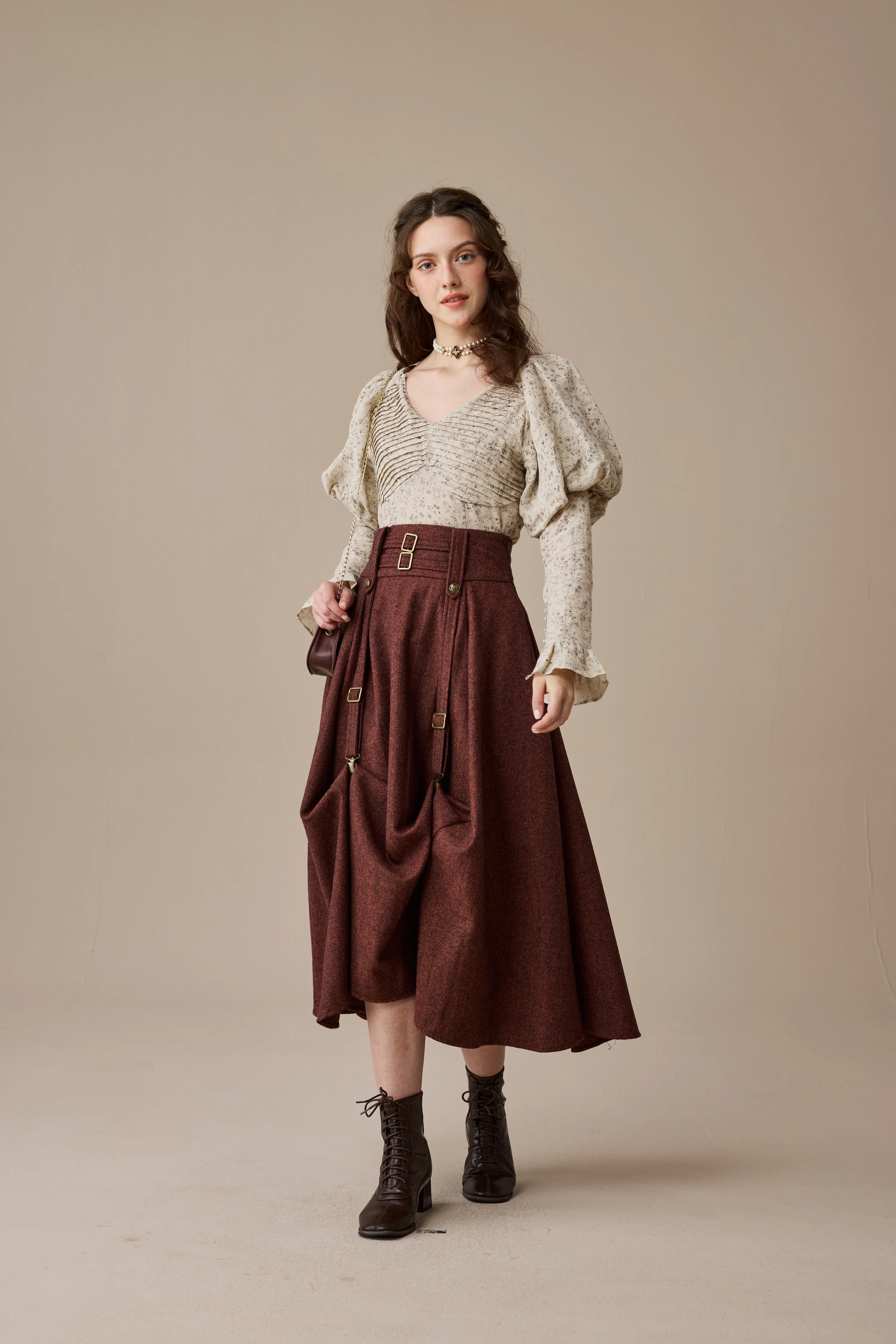 Cynthia 16 | Adjustable wool skirt - Image 7
