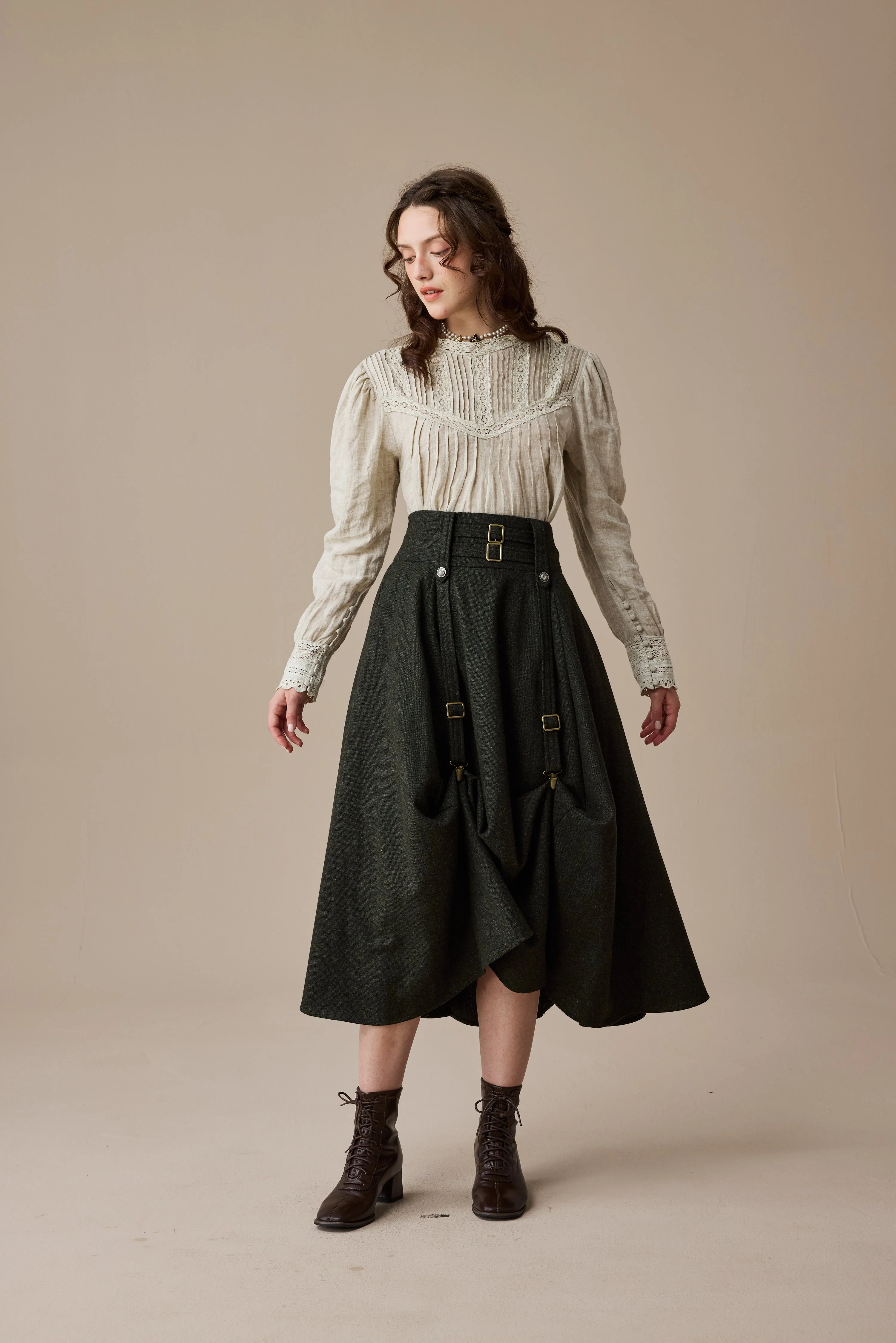 Cynthia 16 | Adjustable wool skirt - Image 5