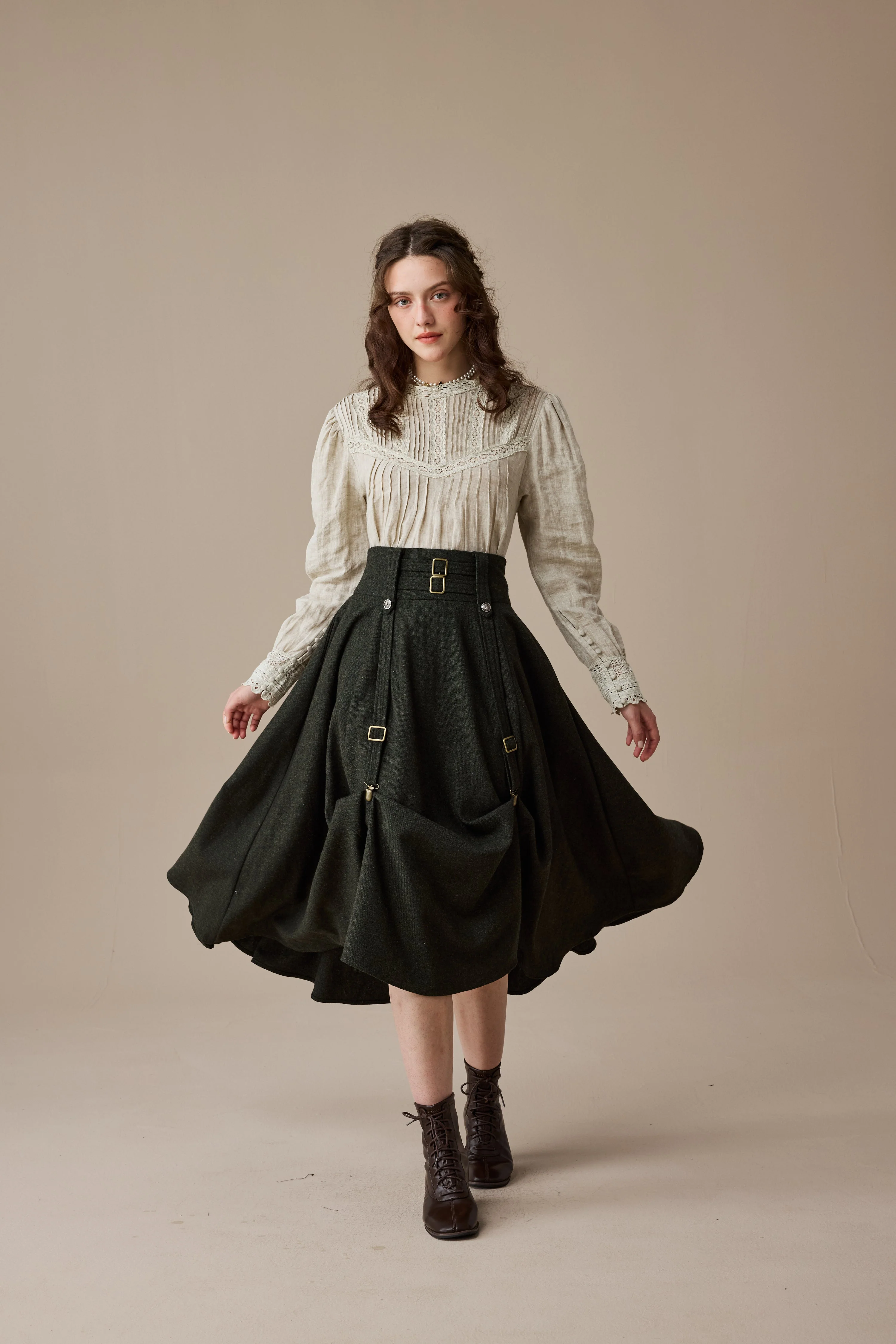 Cynthia 16 | Adjustable wool skirt - Image 6