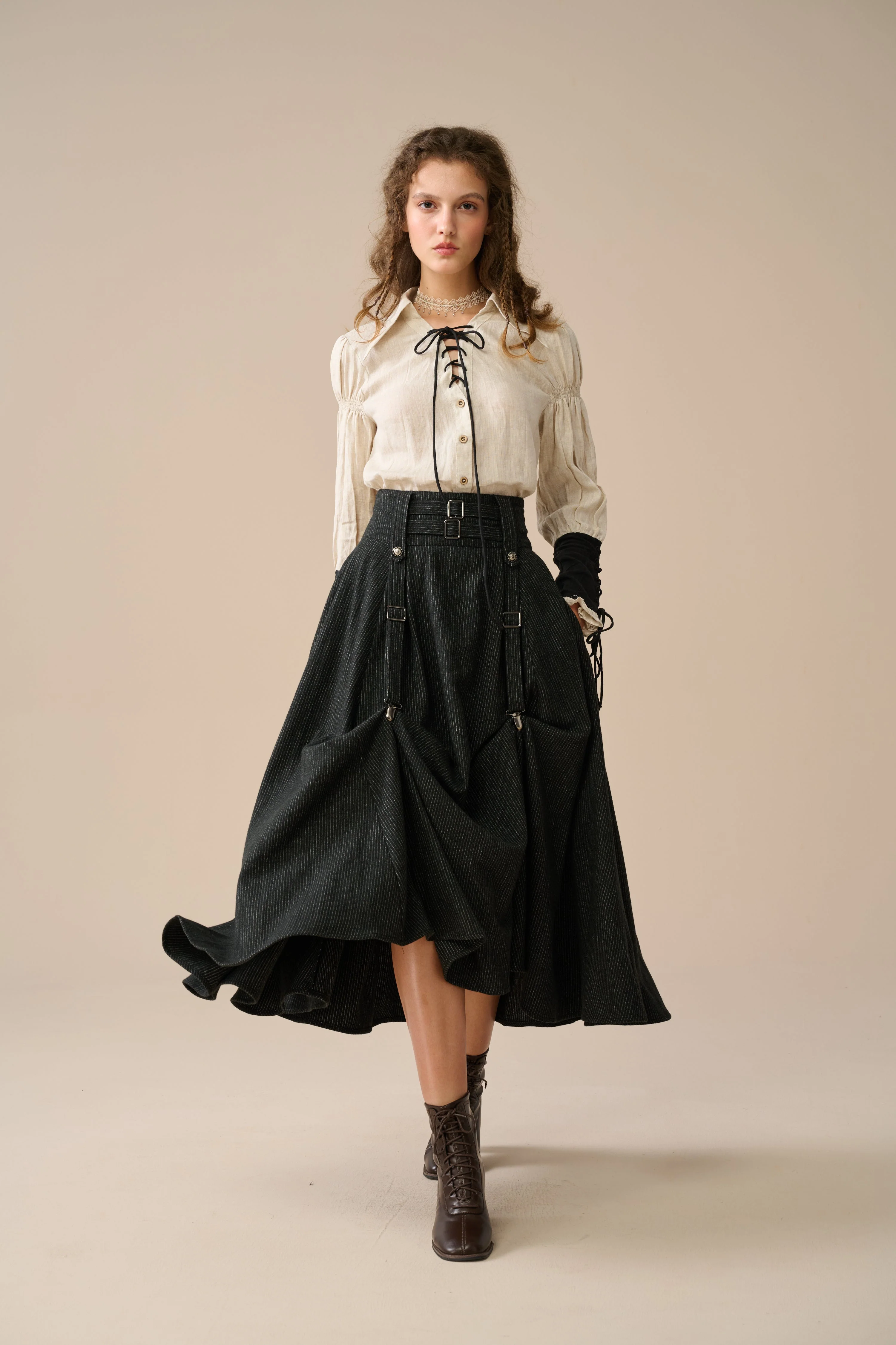 Cynthia 16 | Adjustable wool skirt - Image 11