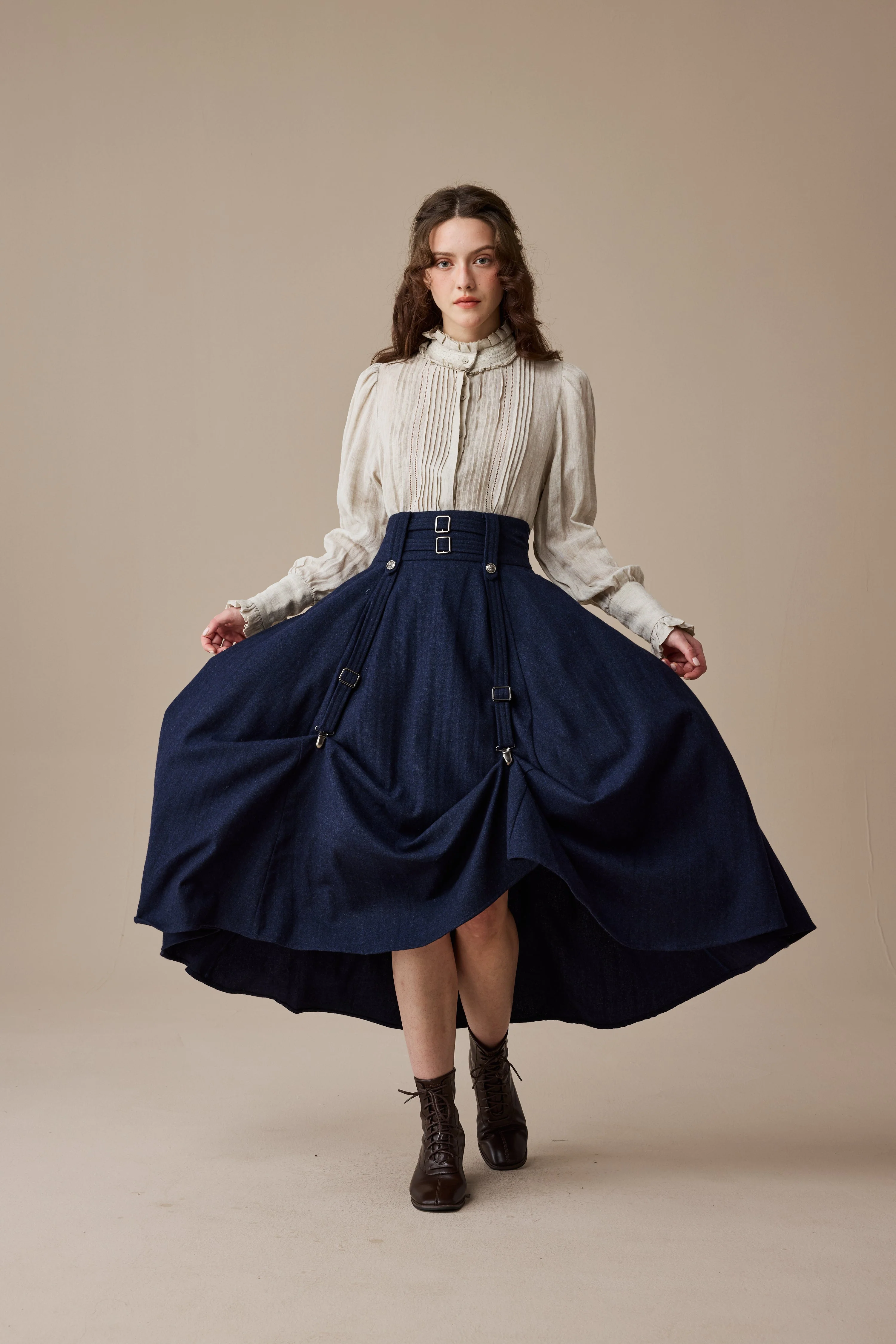 Cynthia 16 | Adjustable wool skirt - Image 5