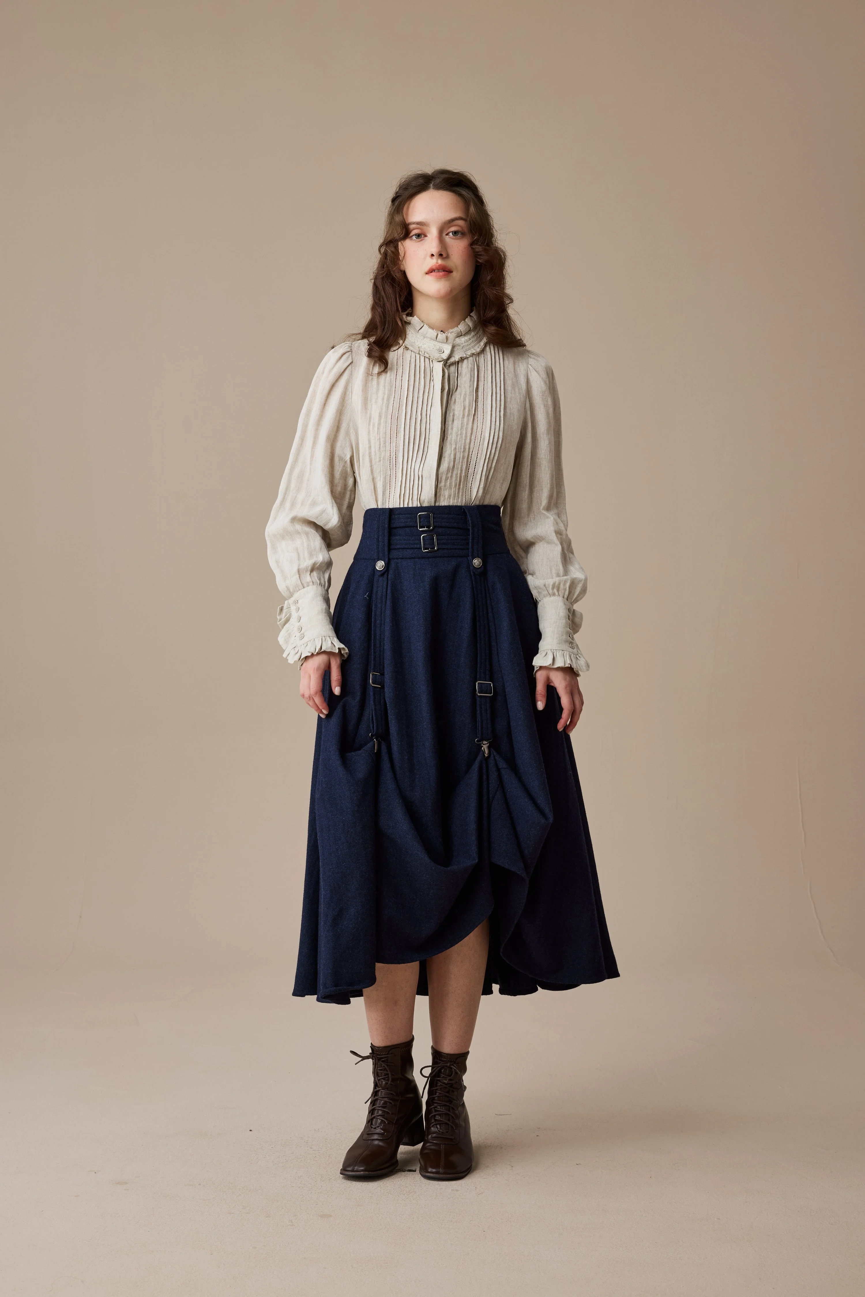 Cynthia 16 | Adjustable wool skirt - Image 6