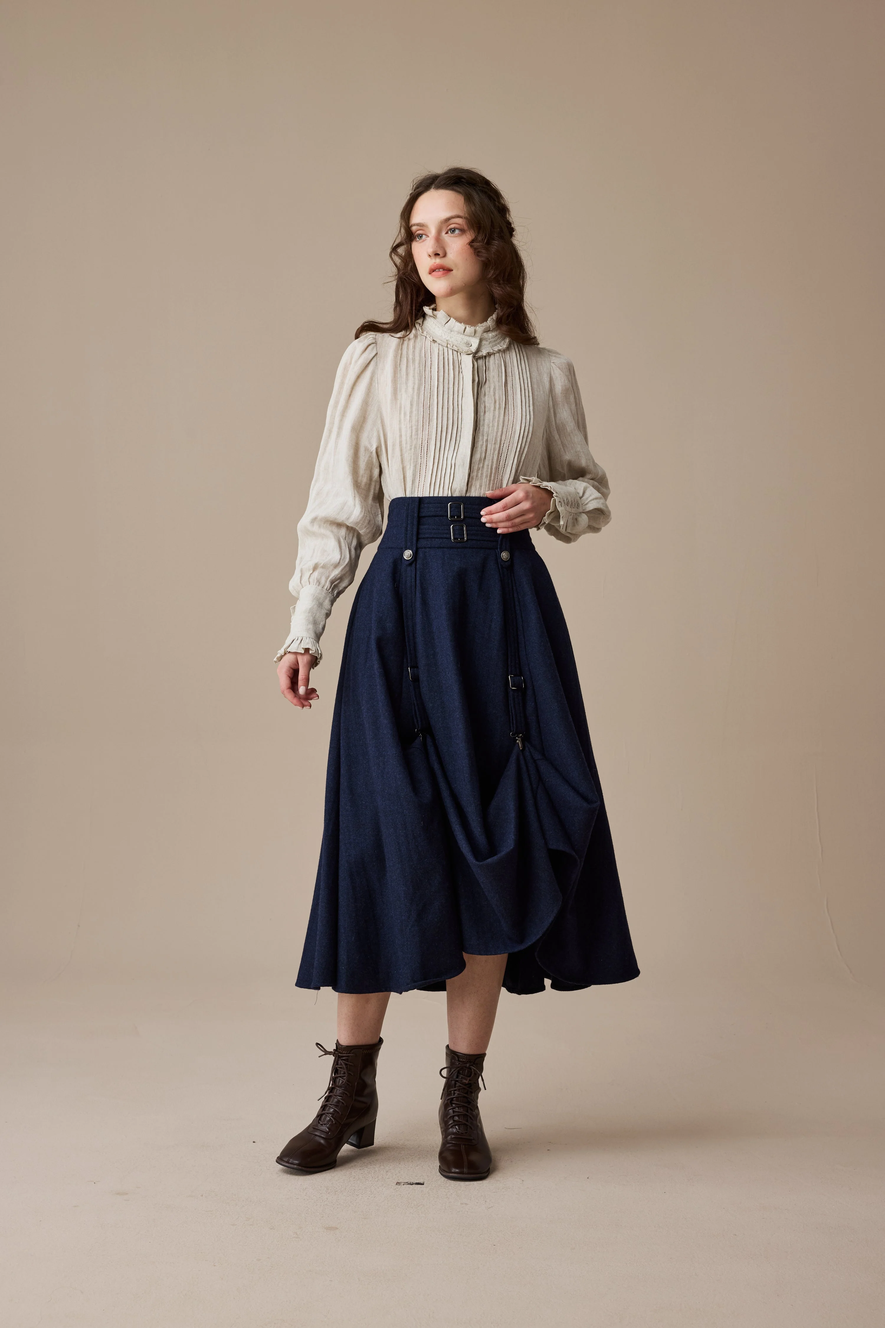 Cynthia 16 | Adjustable wool skirt - Image 9