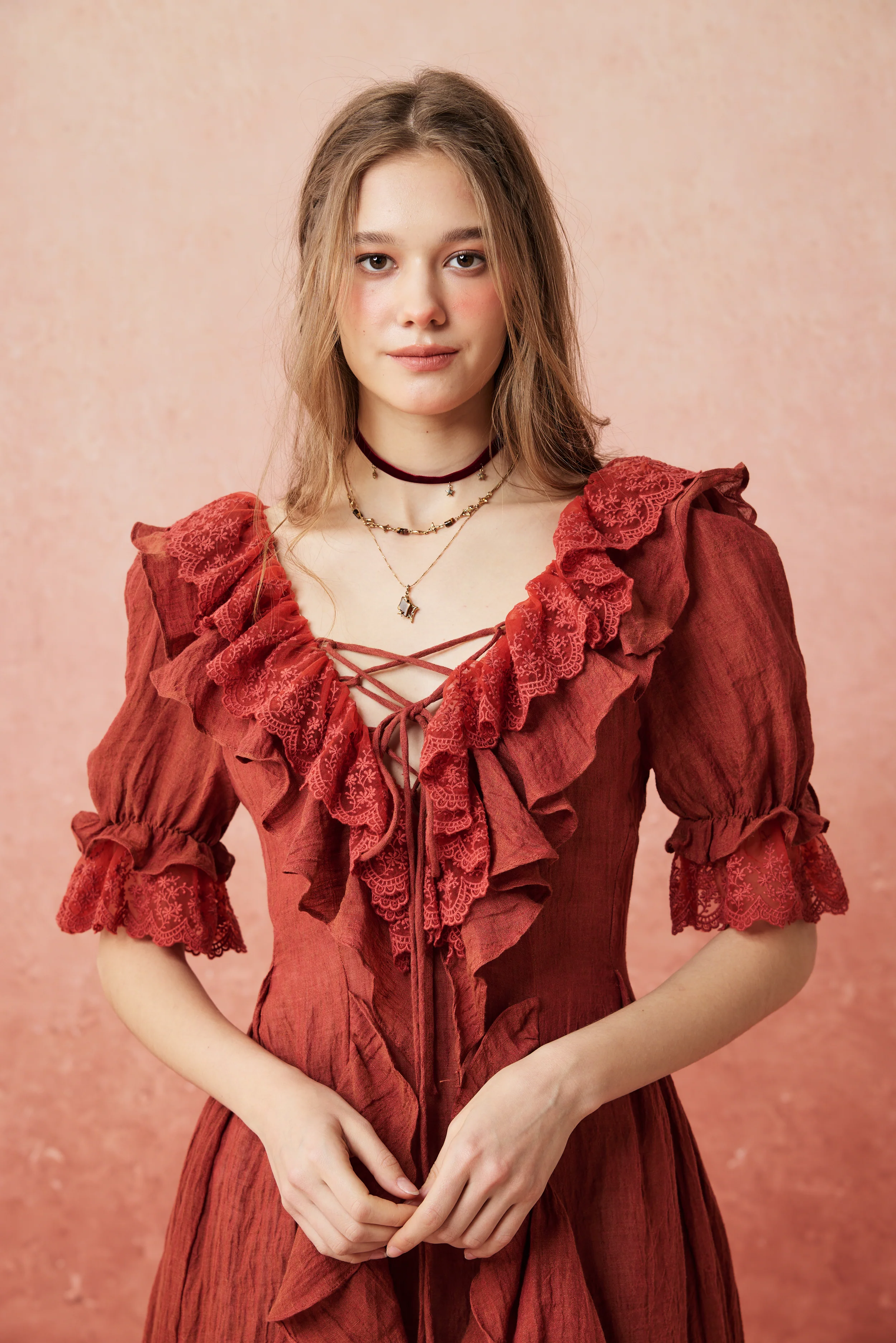 Dewdrops 16 | Maxi Linen Dress Gown - Image 9