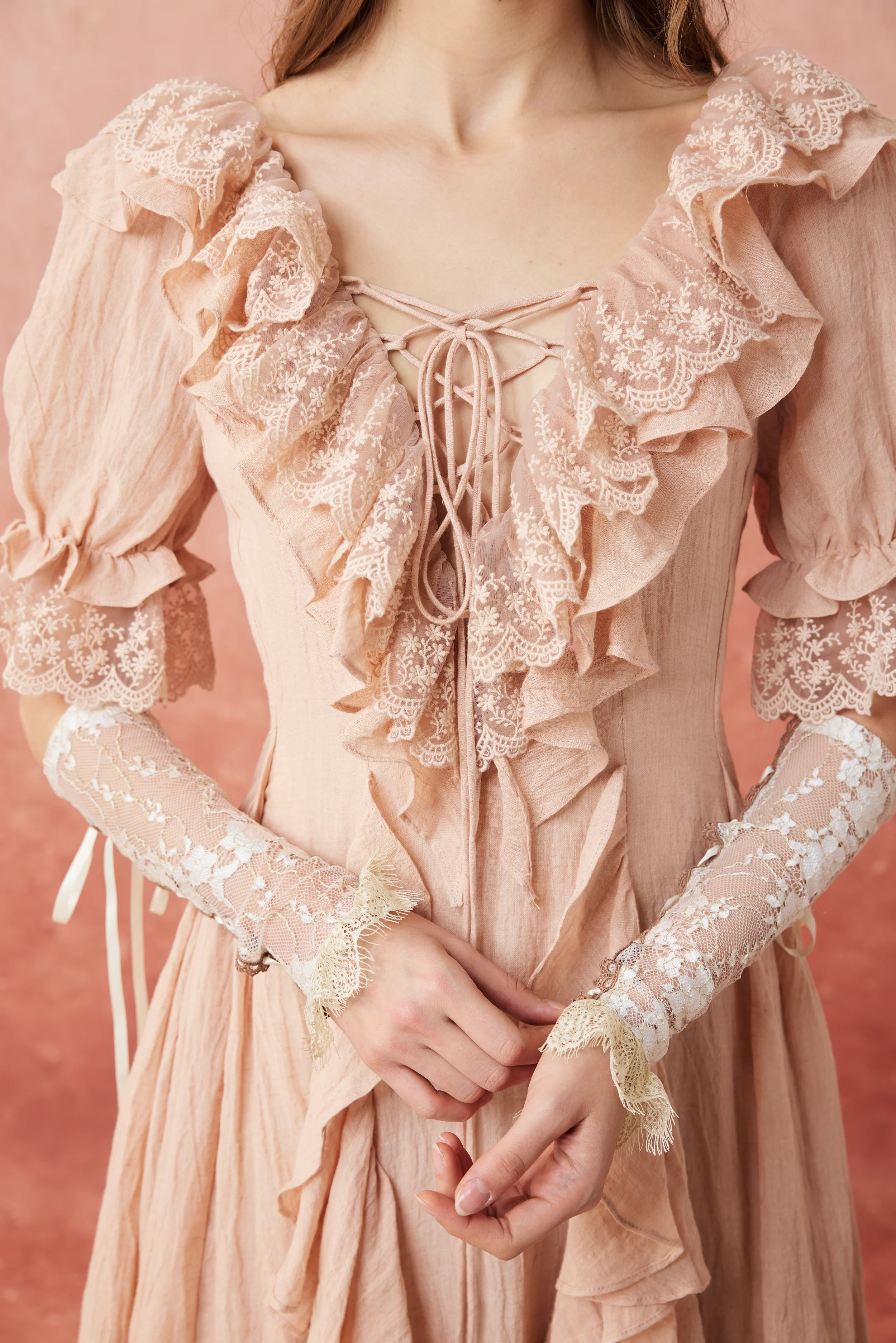 Dewdrops 16 | Maxi Linen Dress Gown - Image 24