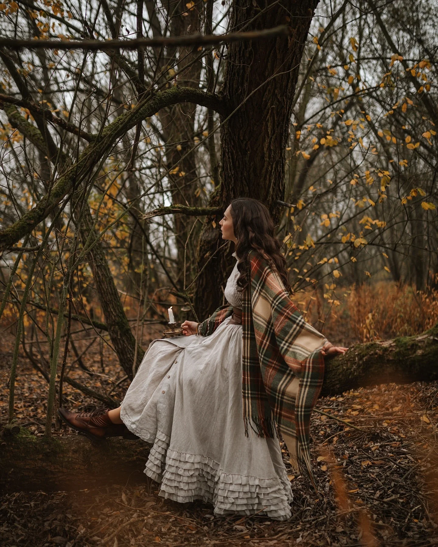 Dorothy 27 | Ruffled maxi linen skirt - Image 20