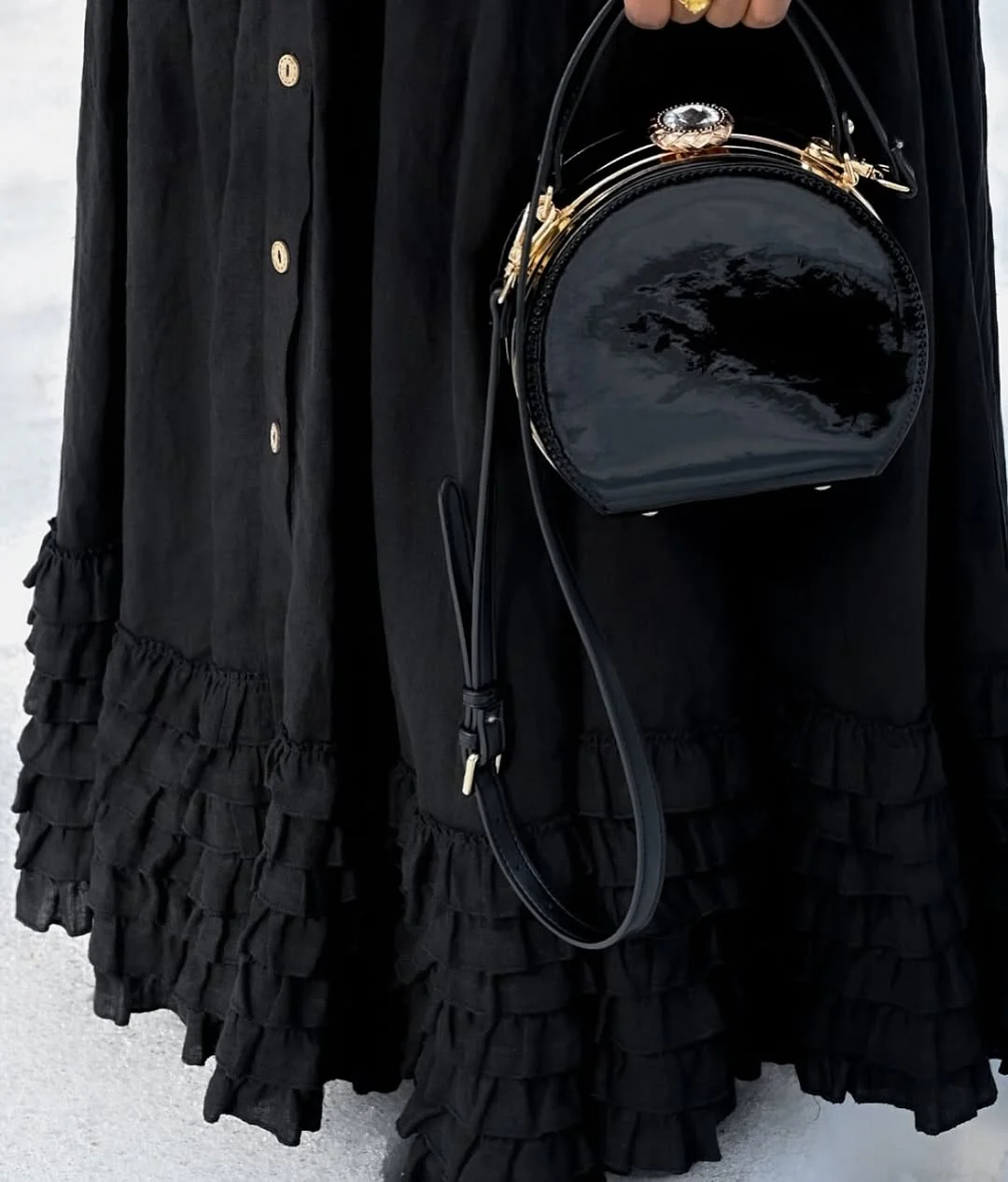 Dorothy 27 | Ruffled maxi linen skirt - Image 16