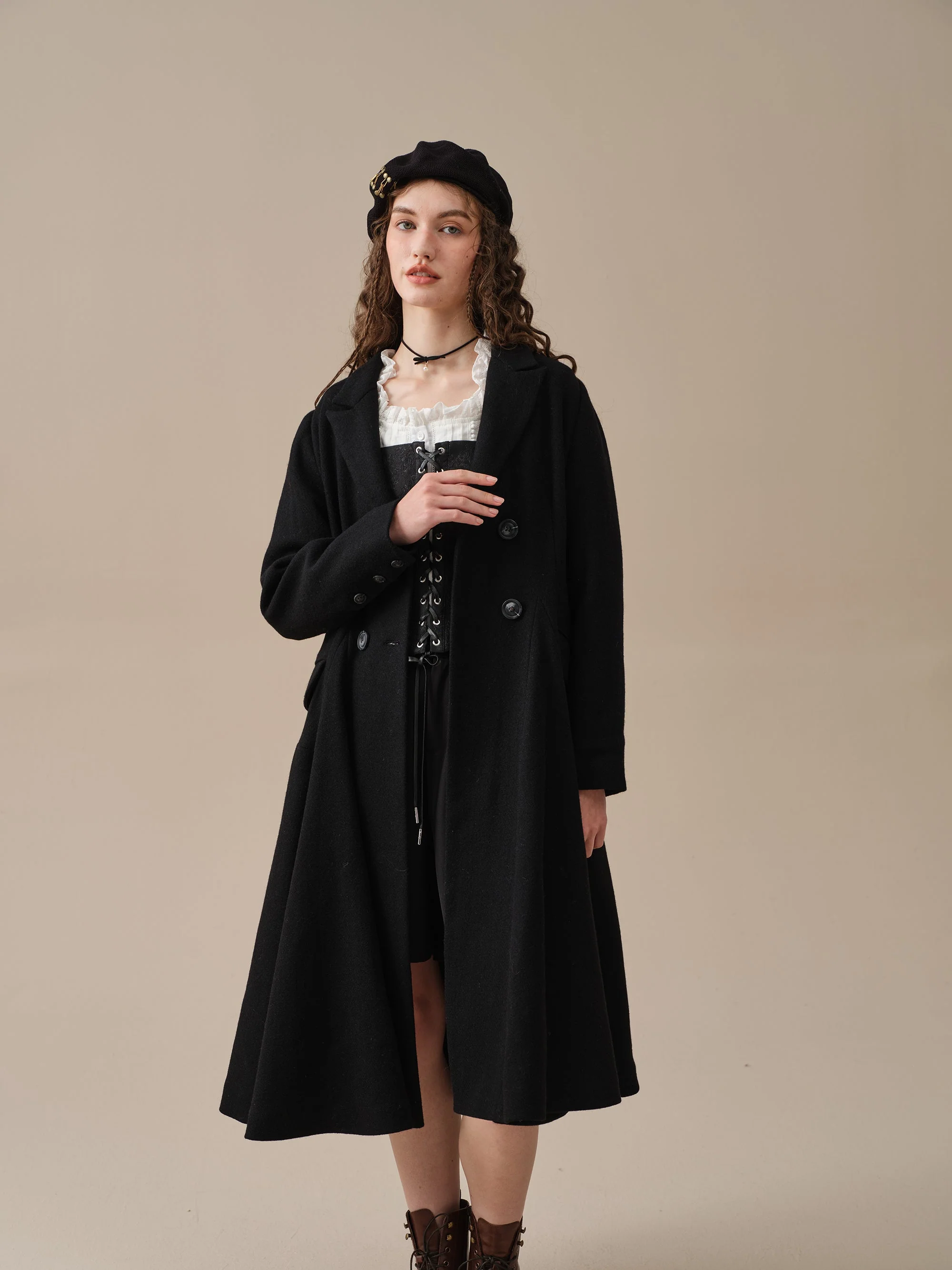 The Roman Holiday 17 | 100% wool classic coat - Image 11