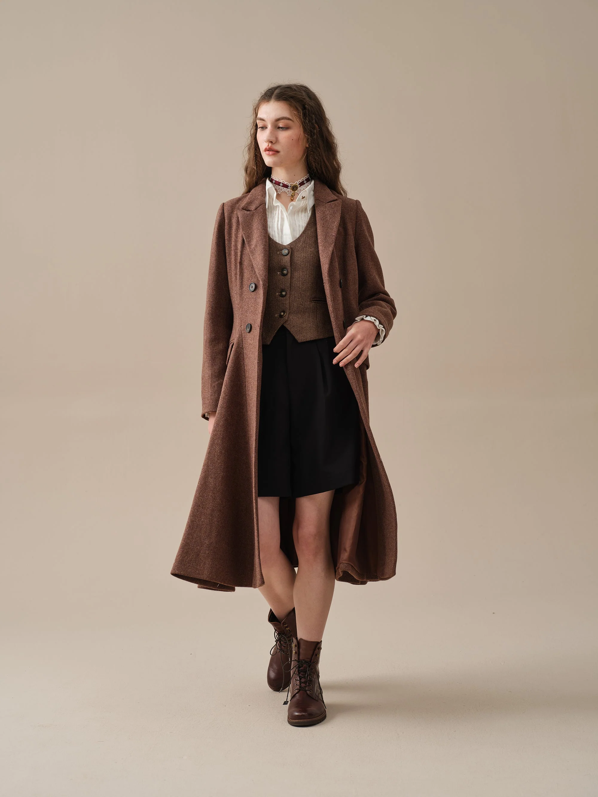 The Roman Holiday 17 | 100% wool classic coat - Image 15