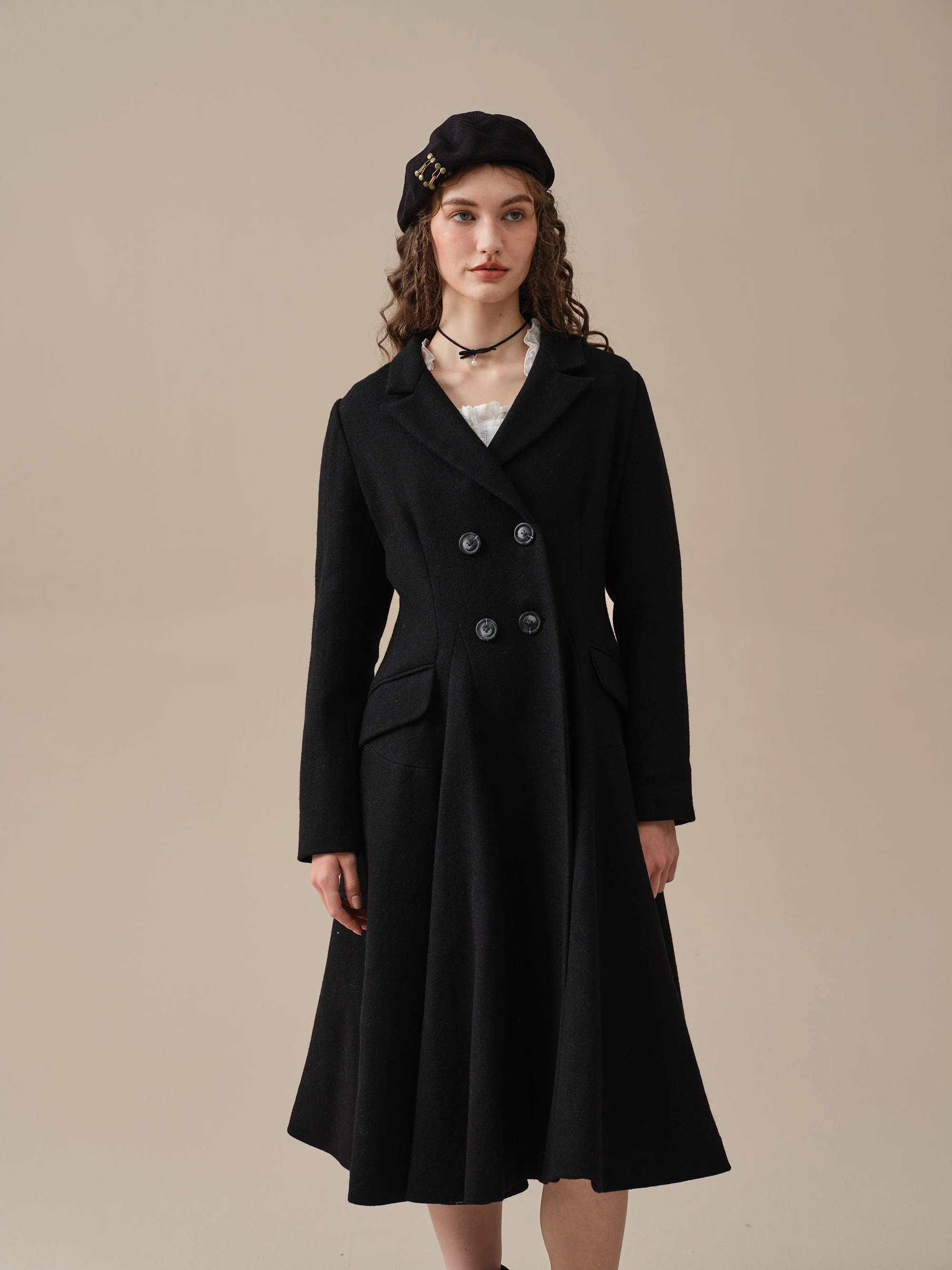 The Roman Holiday 17 | 100% wool classic coat - Image 4