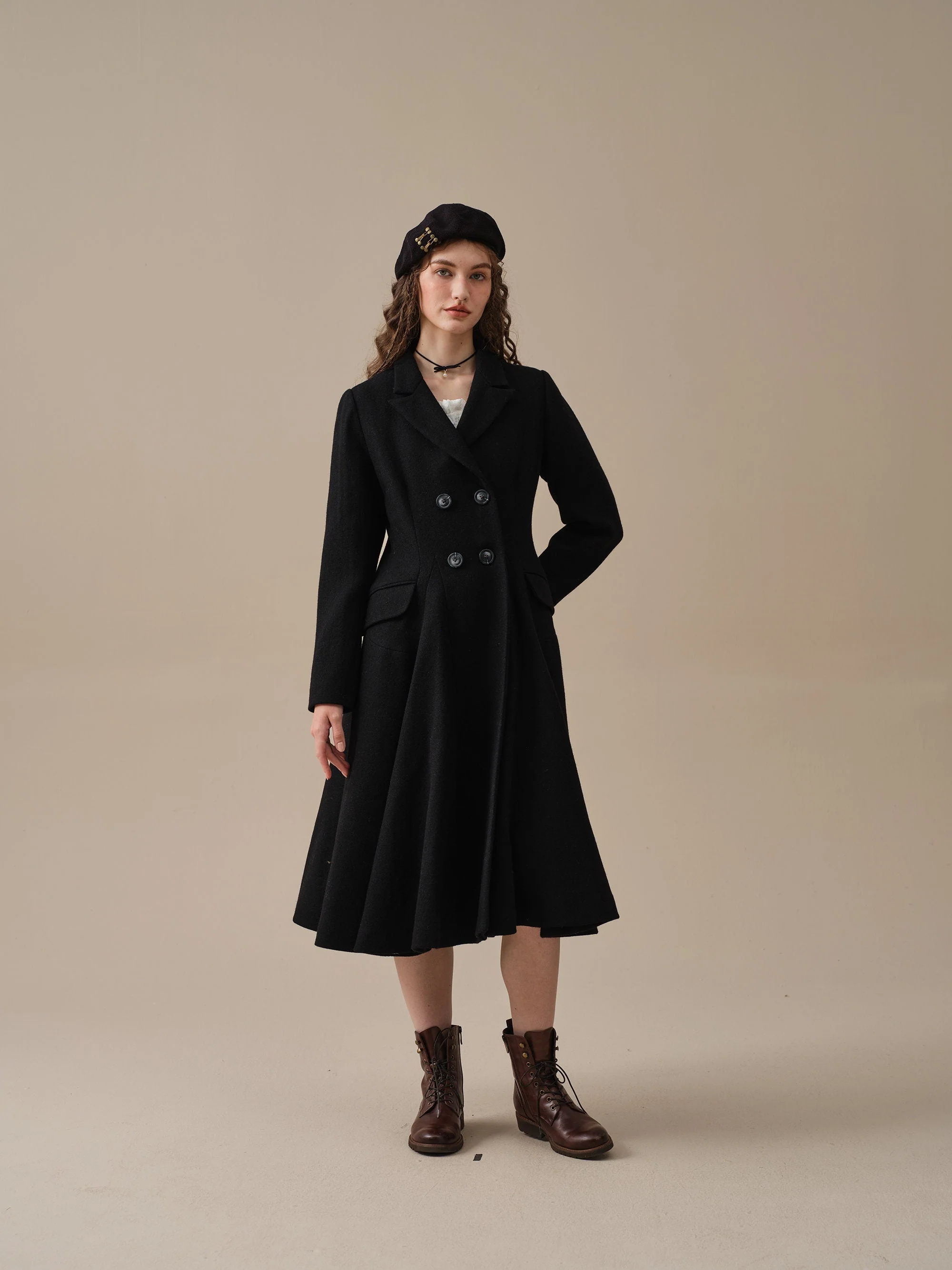 The Roman Holiday 17 | 100% wool classic coat - Image 5