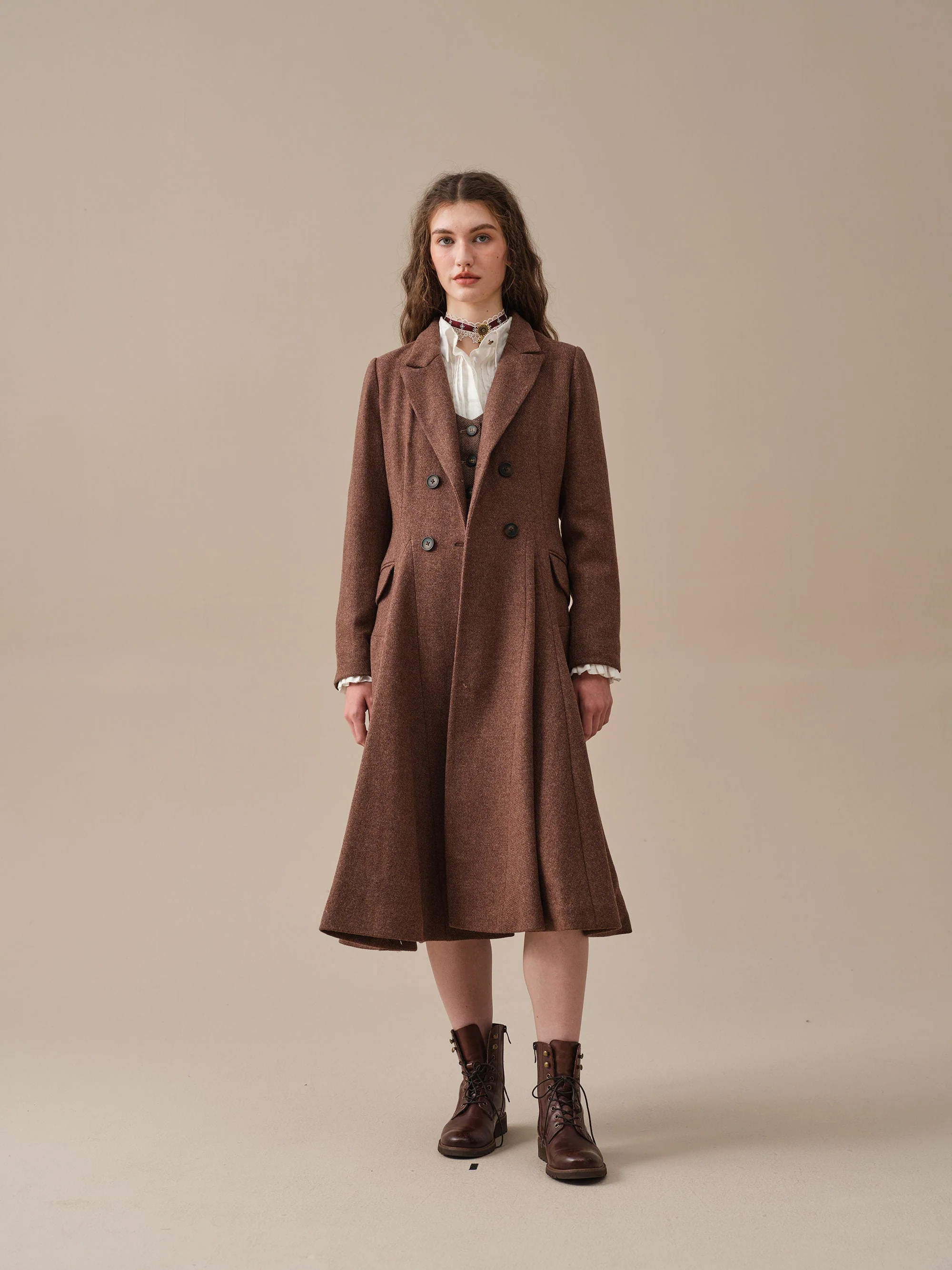 The Roman Holiday 17 | 100% wool classic coat - Image 12