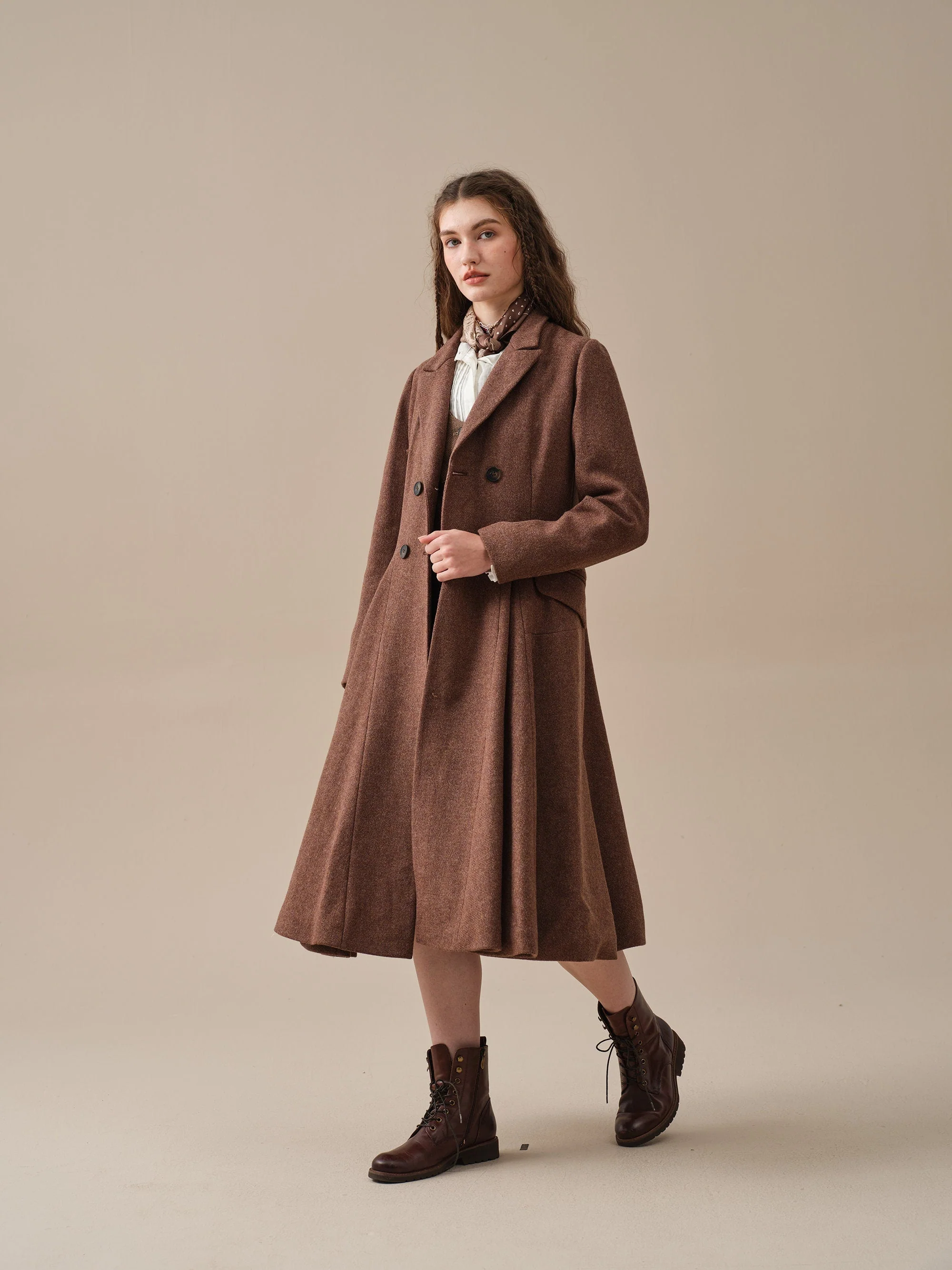 The Roman Holiday 17 | 100% wool classic coat - Image 13