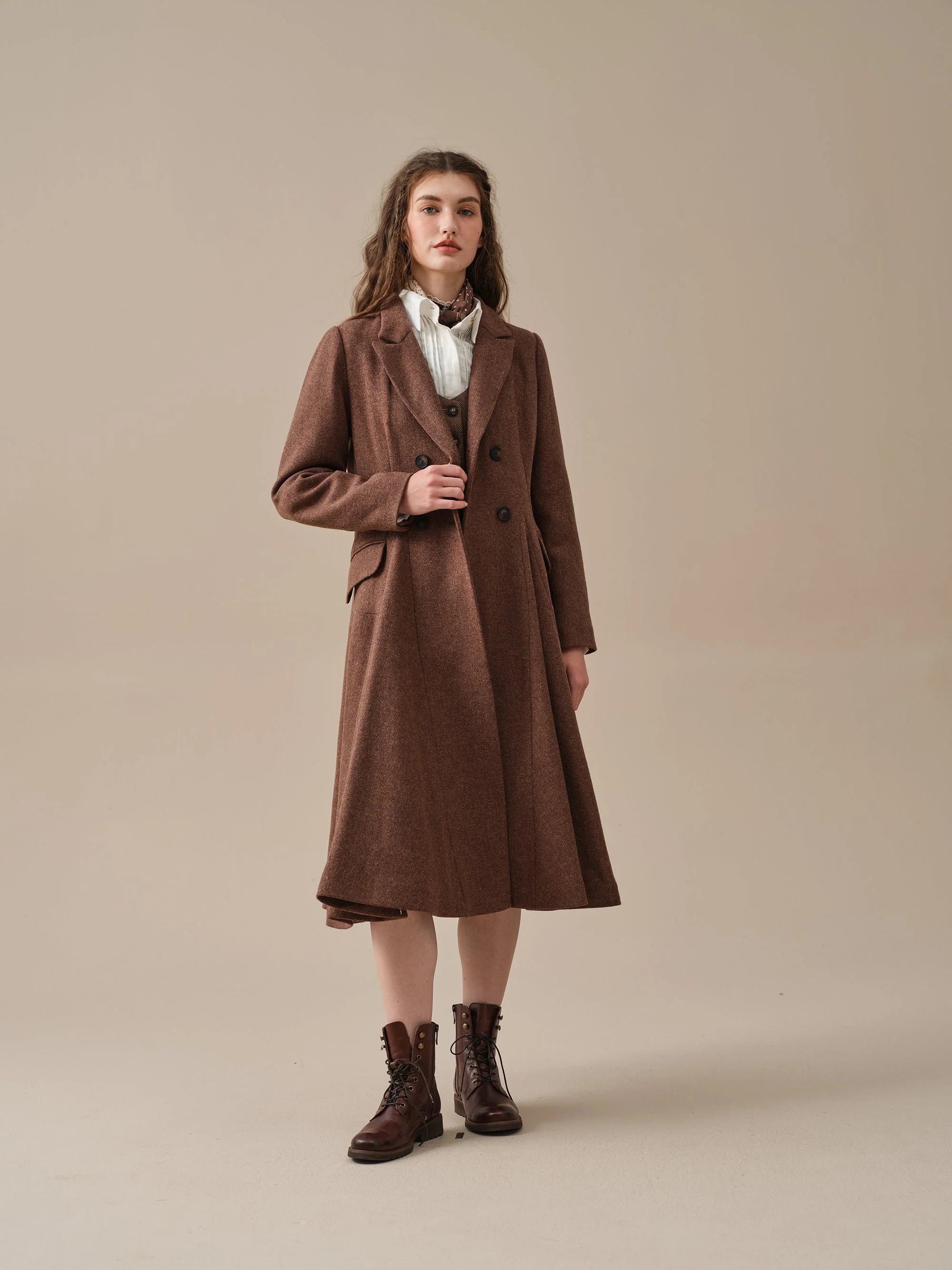 The Roman Holiday 17 | 100% wool classic coat - Image 26