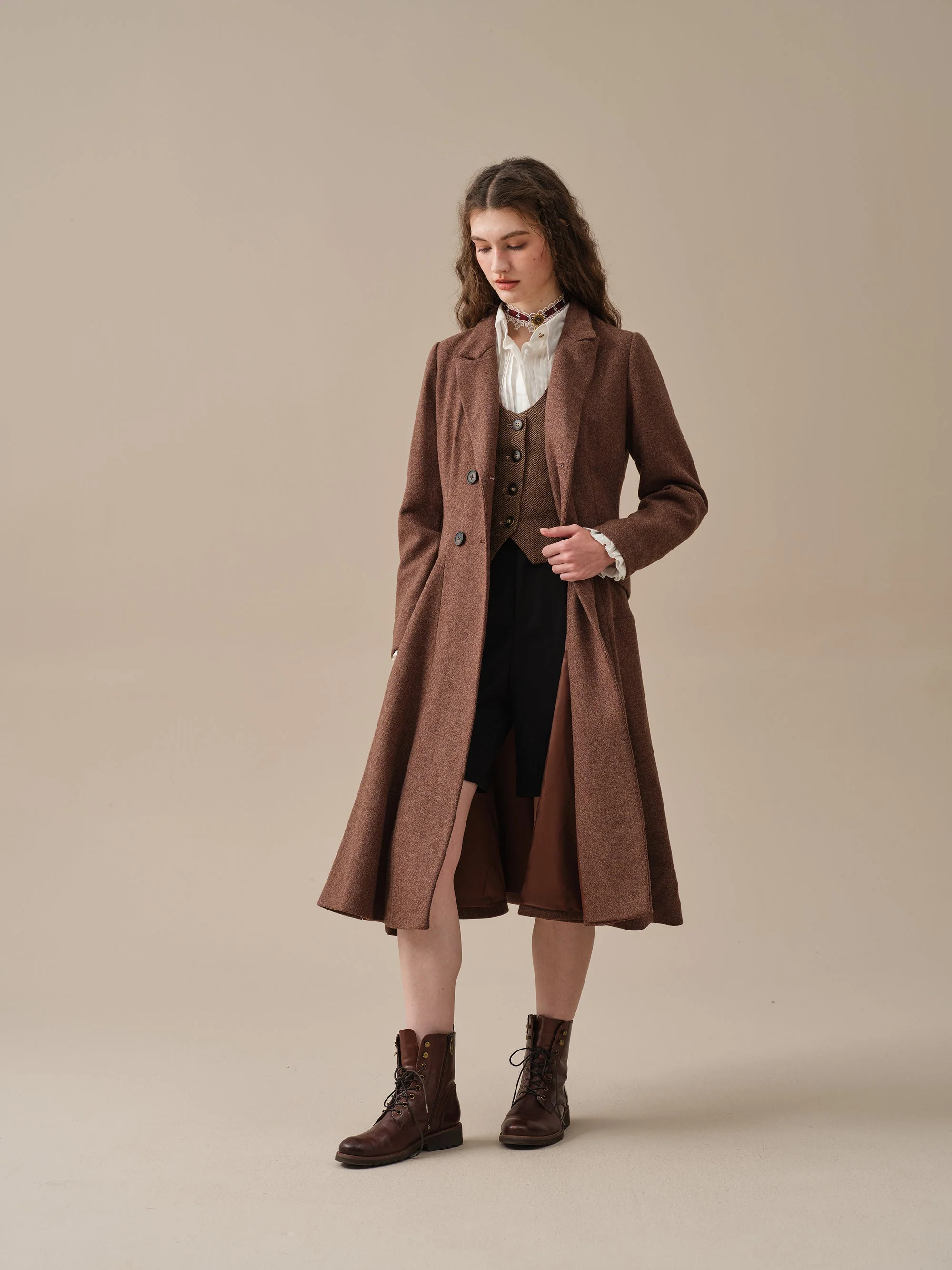 The Roman Holiday 17 | 100% wool classic coat - Image 27