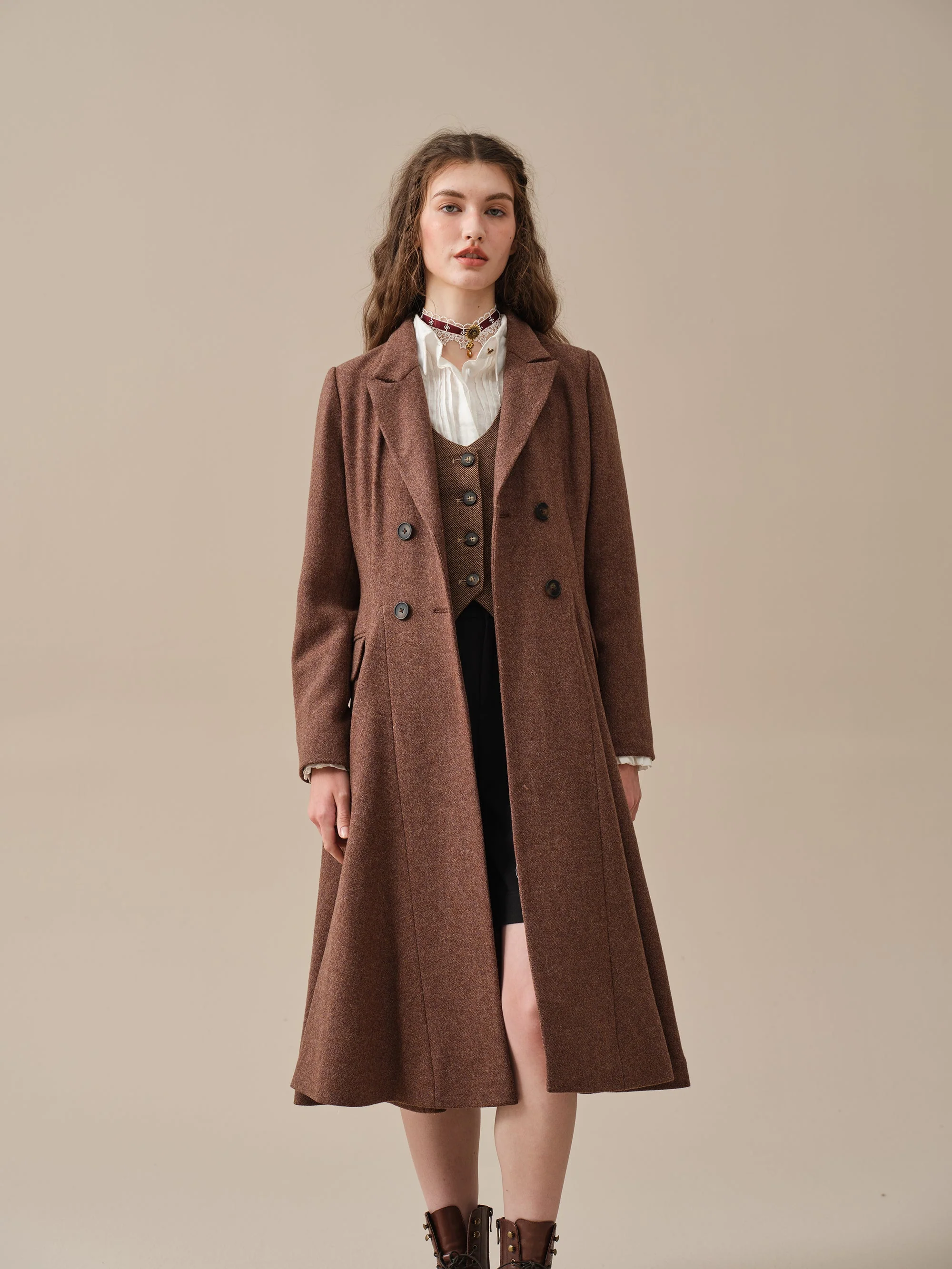 The Roman Holiday 17 | 100% wool classic coat - Image 28