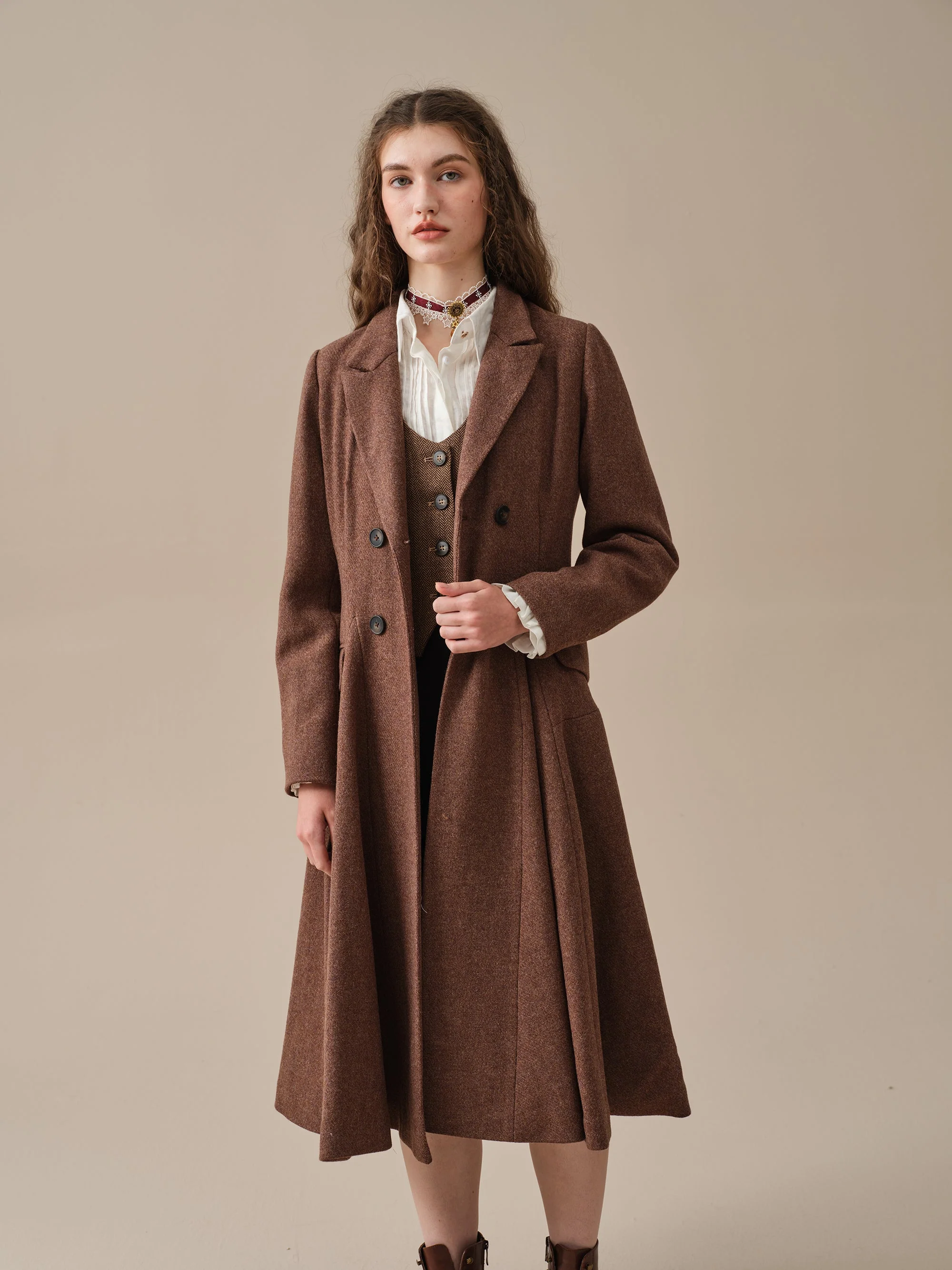 The Roman Holiday 17 | 100% wool classic coat - Image 30