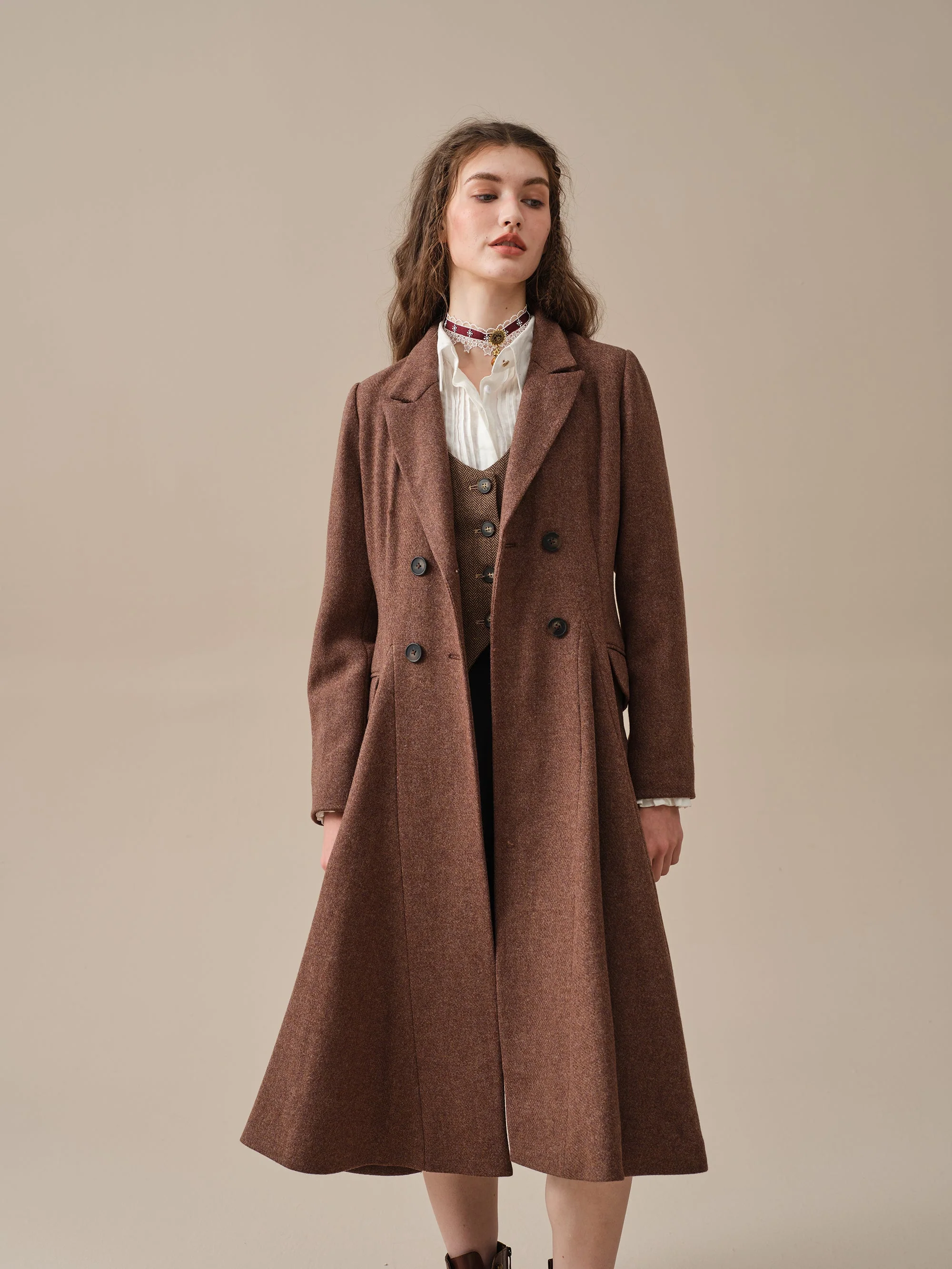 The Roman Holiday 17 | 100% wool classic coat - Image 32