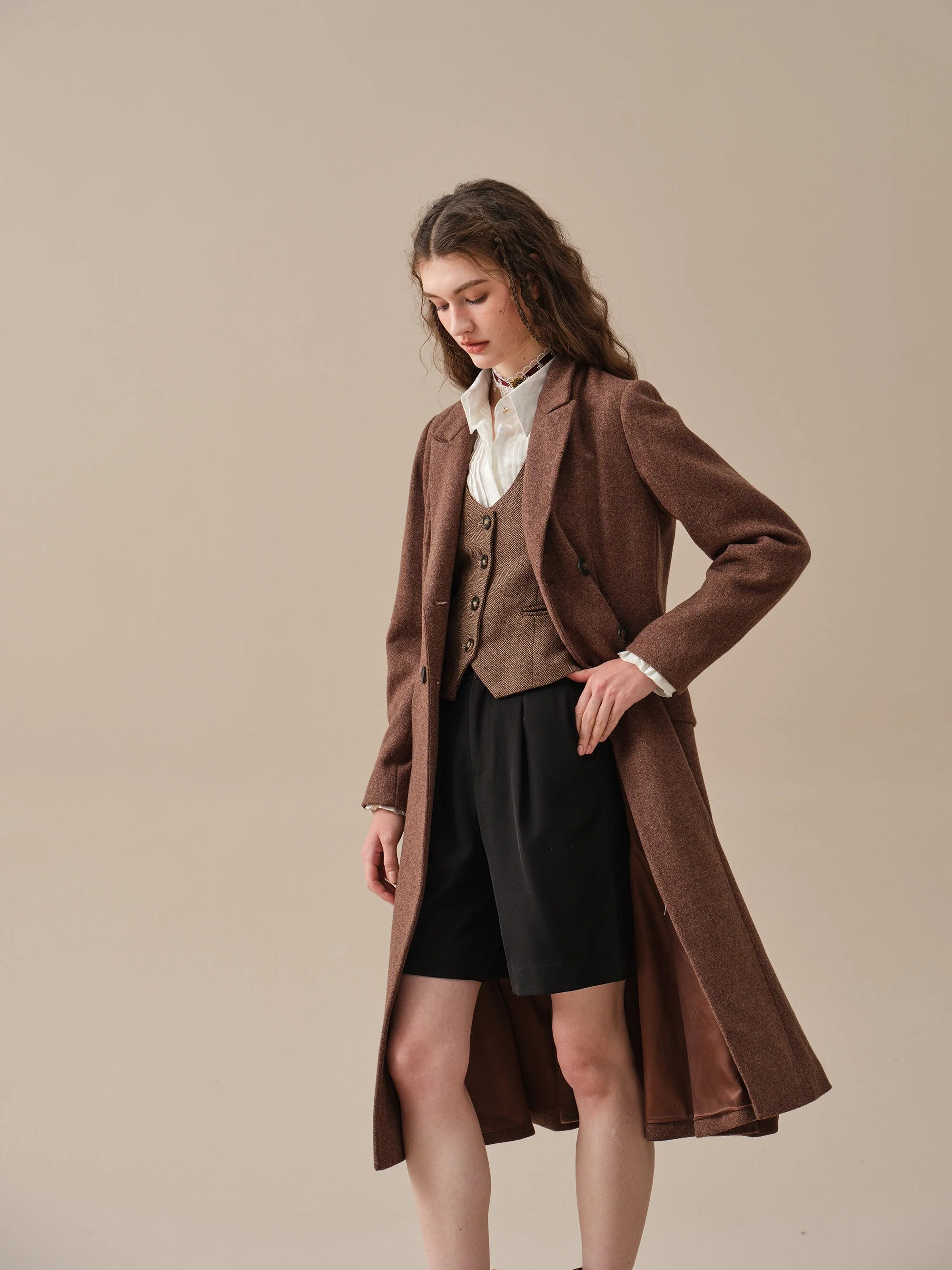 The Roman Holiday 17 | 100% wool classic coat - Image 6