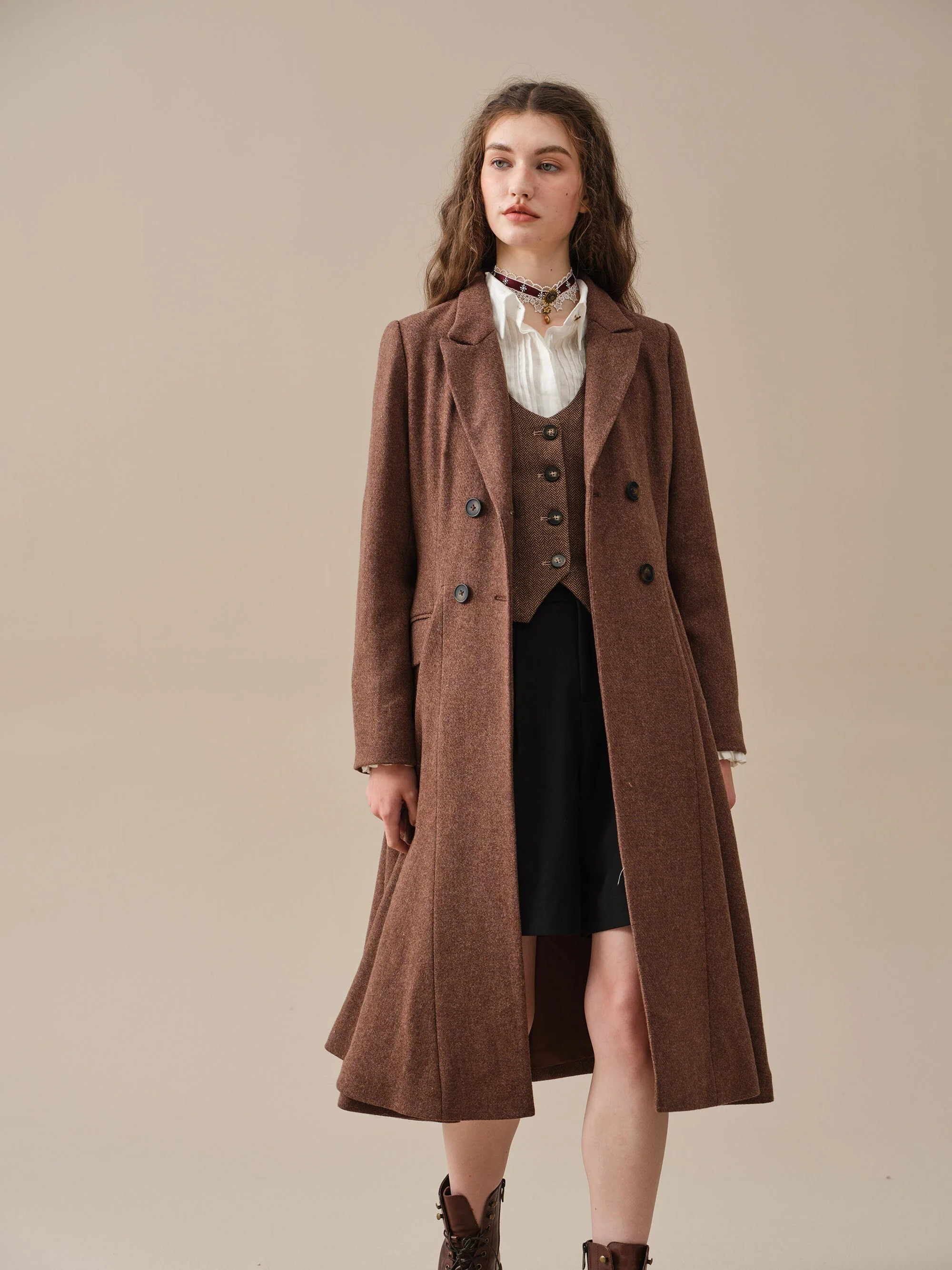 The Roman Holiday 17 | 100% wool classic coat - Image 8