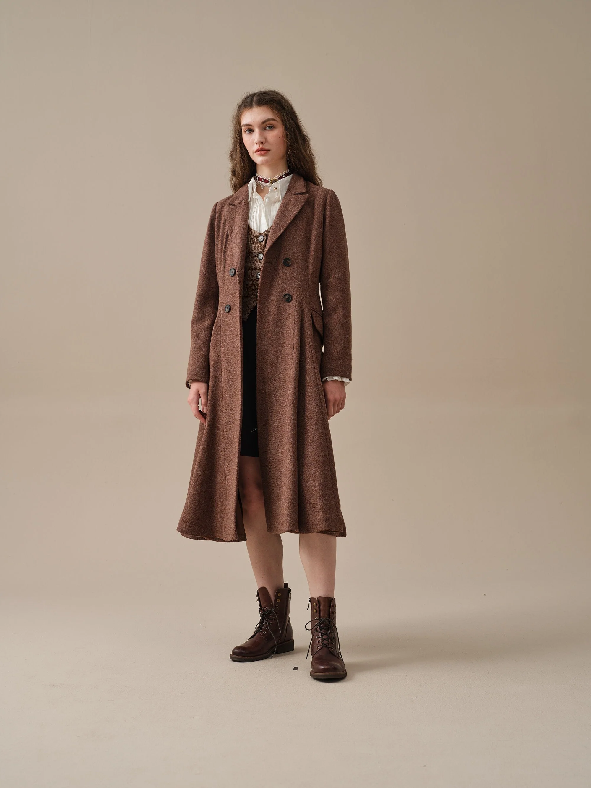 The Roman Holiday 17 | 100% wool classic coat - Image 9
