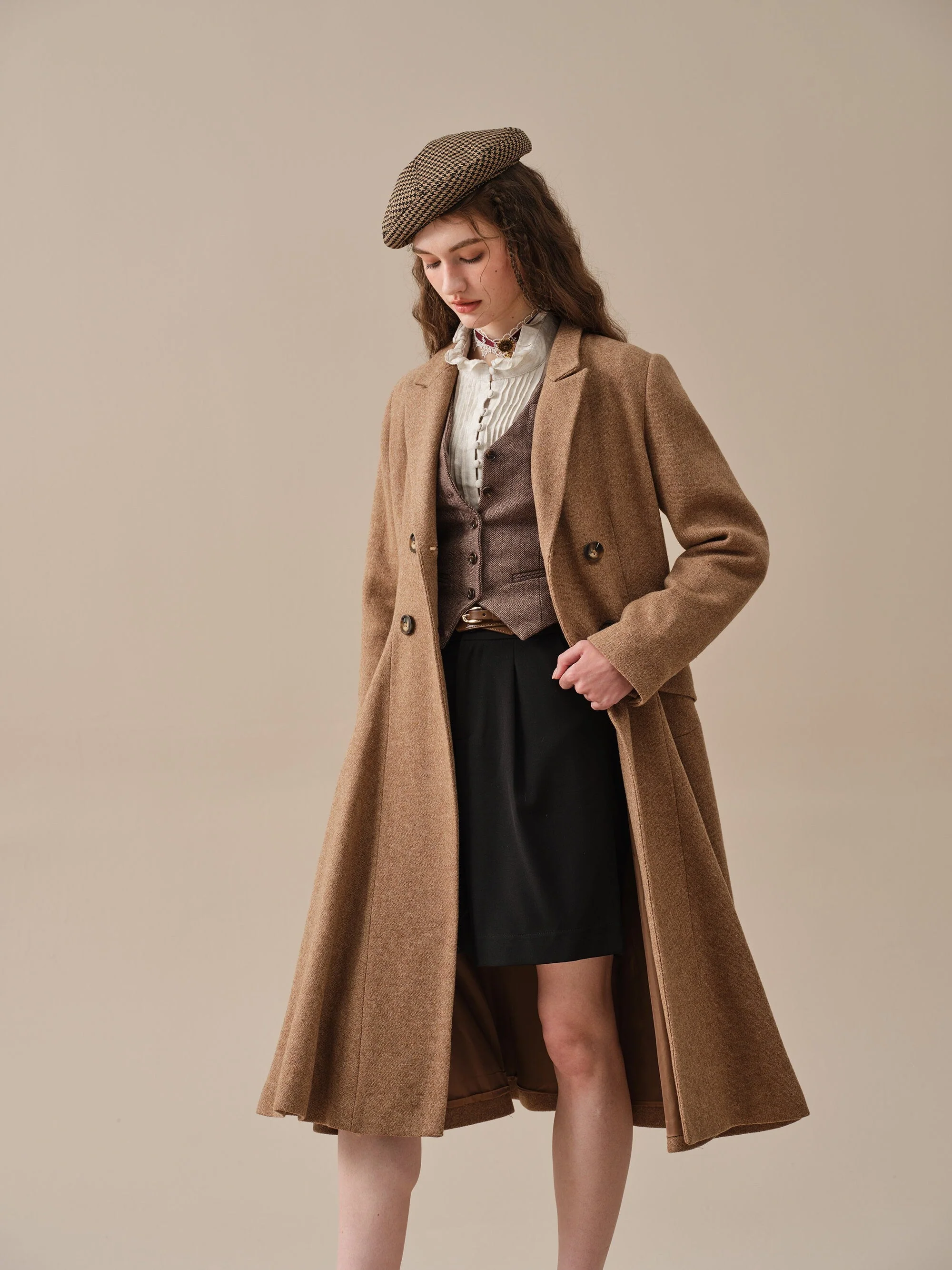 The Roman Holiday 17 | 100% wool classic coat - Image 10