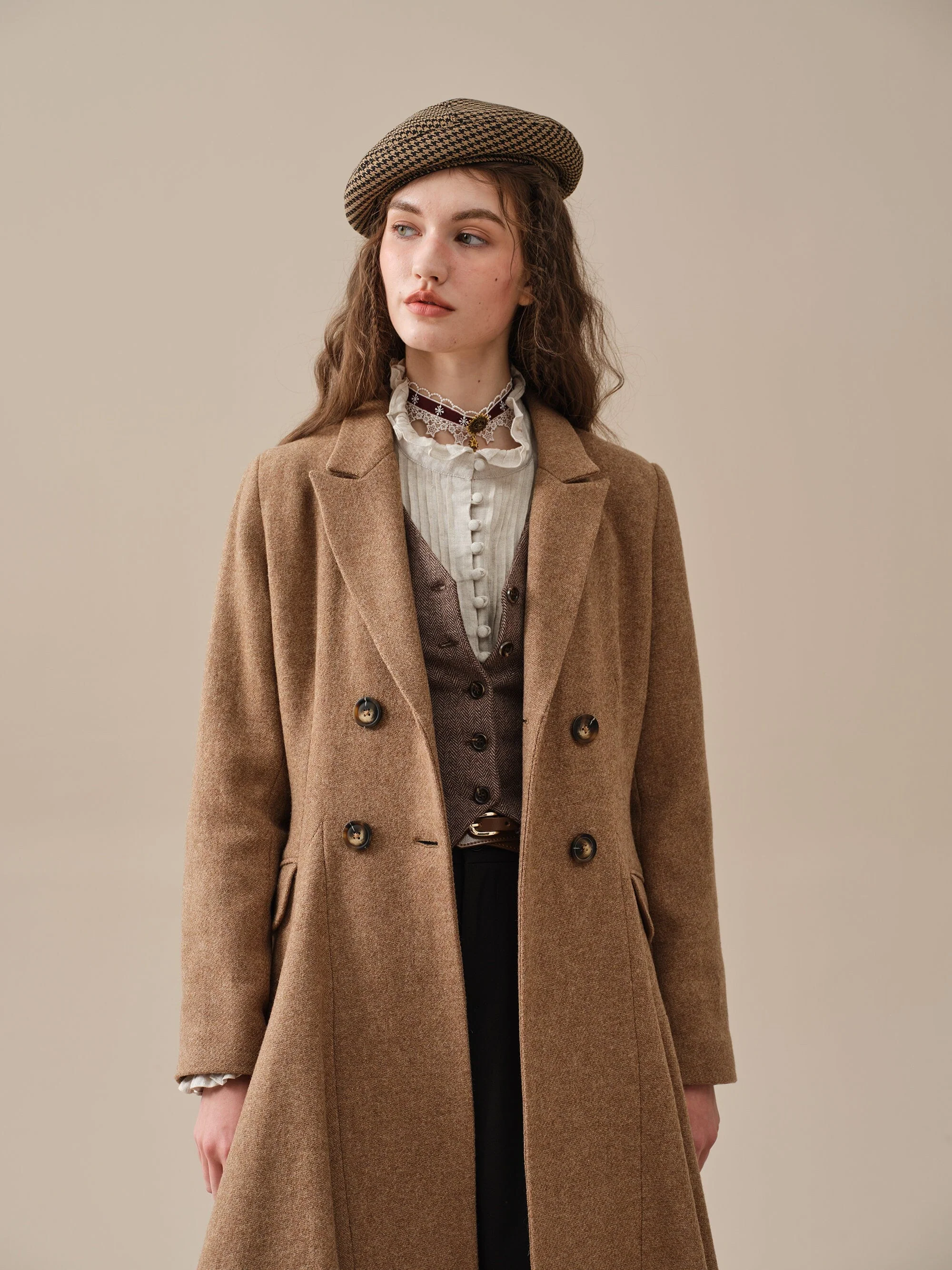 The Roman Holiday 17 | 100% wool classic coat - Image 13