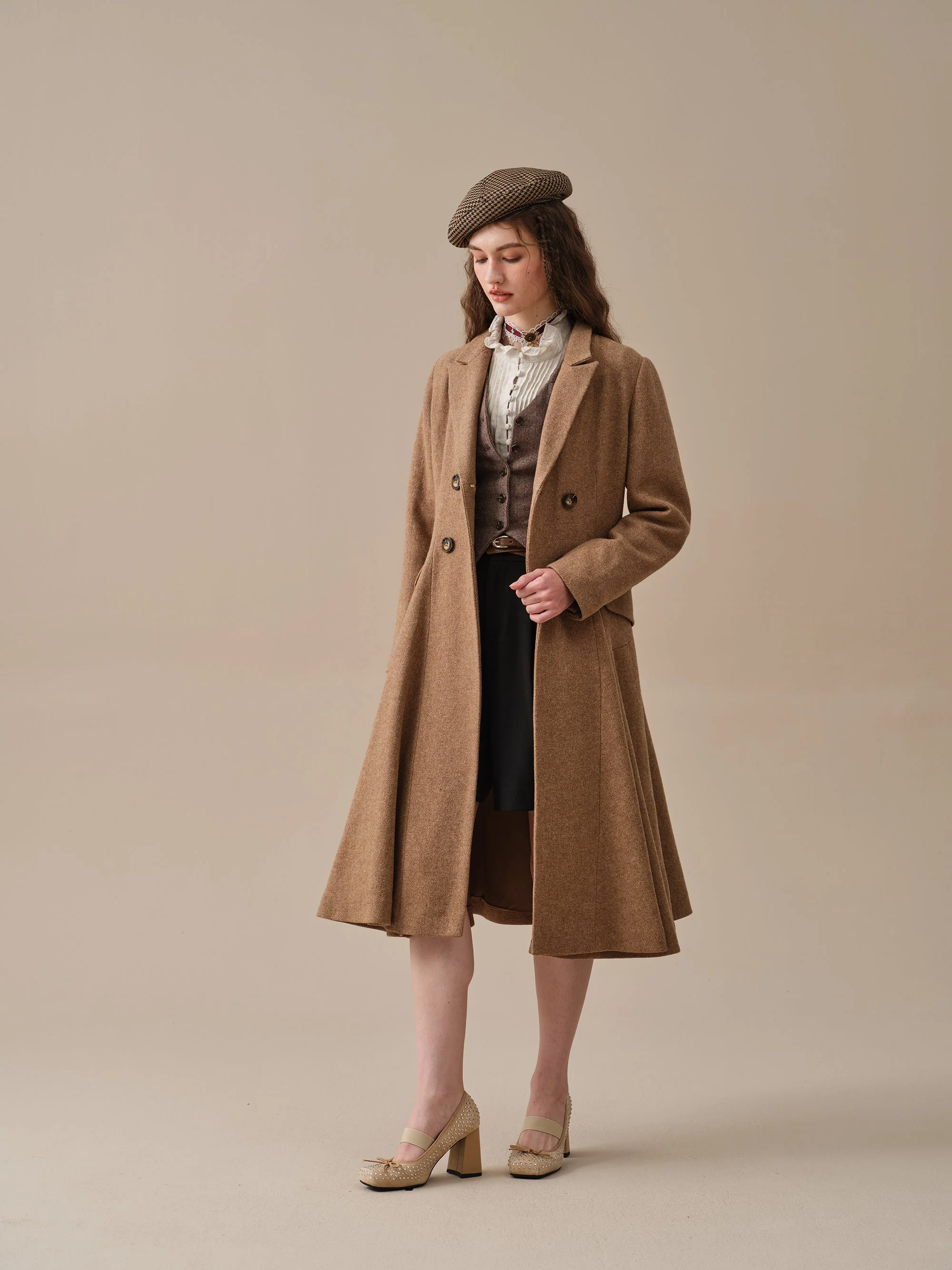 The Roman Holiday 17 | 100% wool classic coat - Image 18