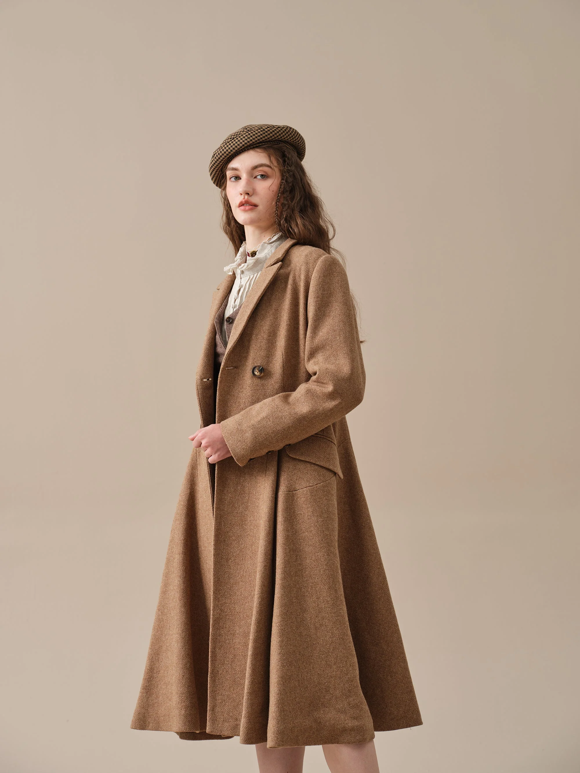 The Roman Holiday 17 | 100% wool classic coat - Image 19