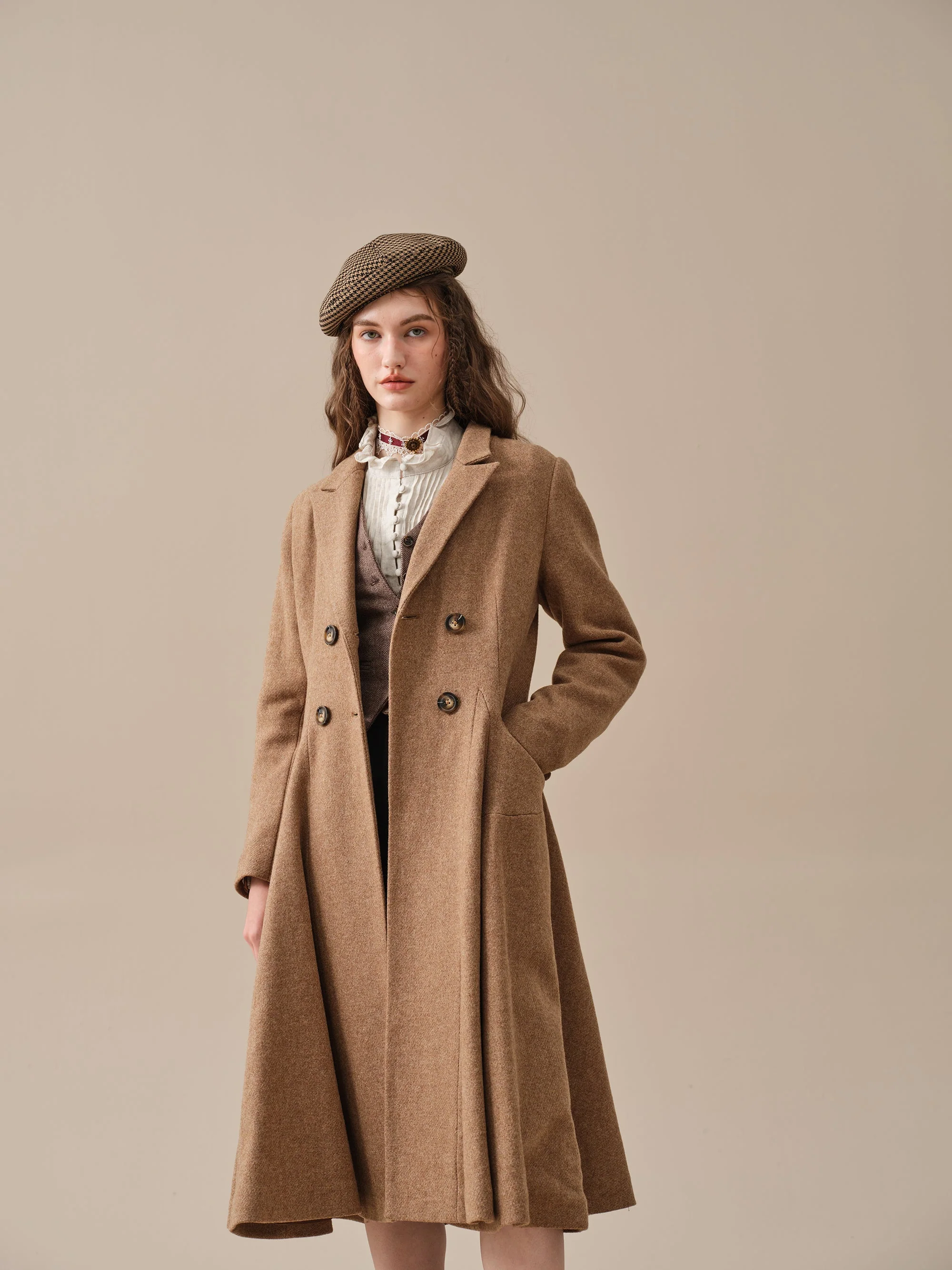 The Roman Holiday 17 | 100% wool classic coat - Image 20