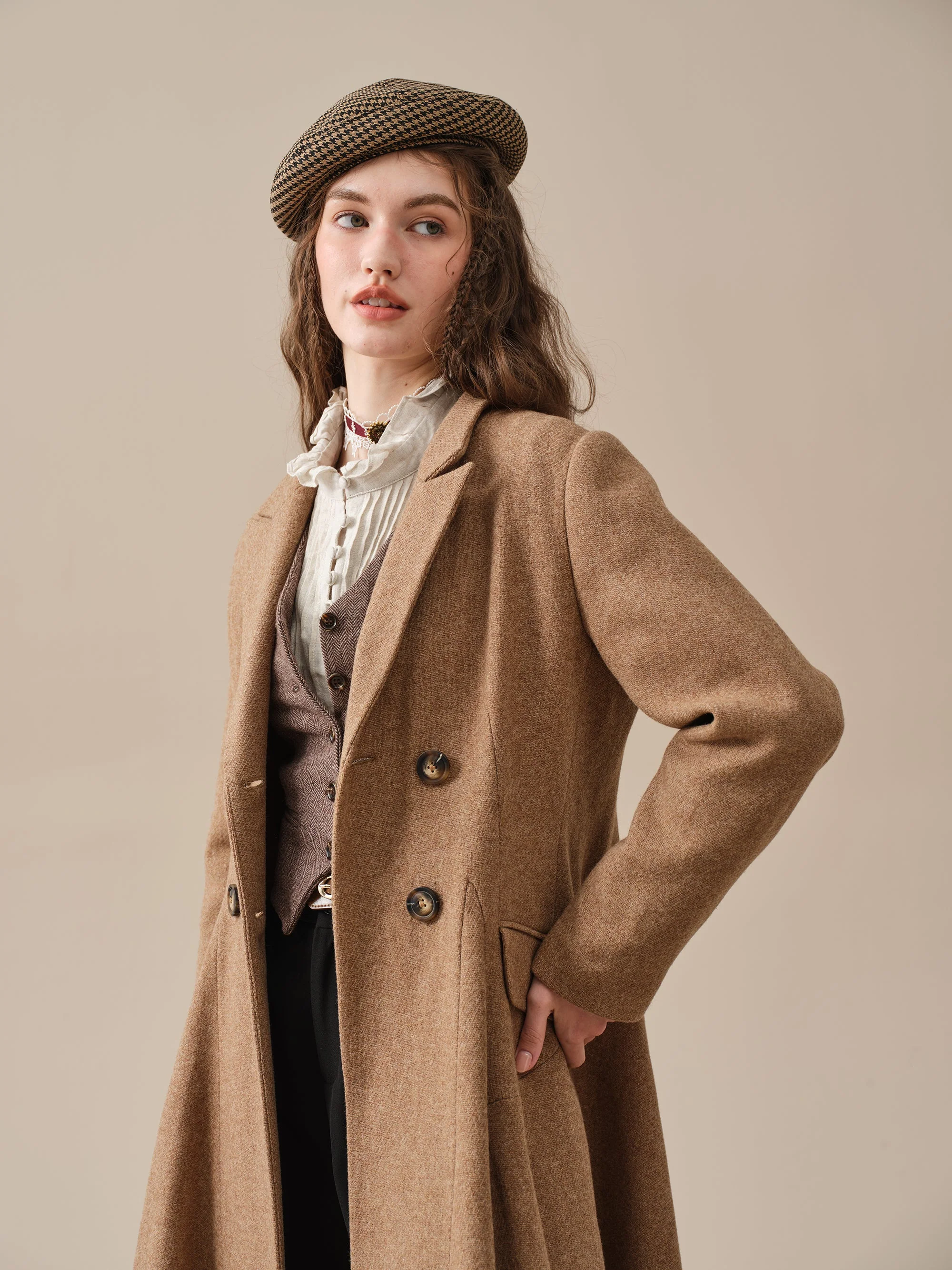 The Roman Holiday 17 | 100% wool classic coat - Image 24