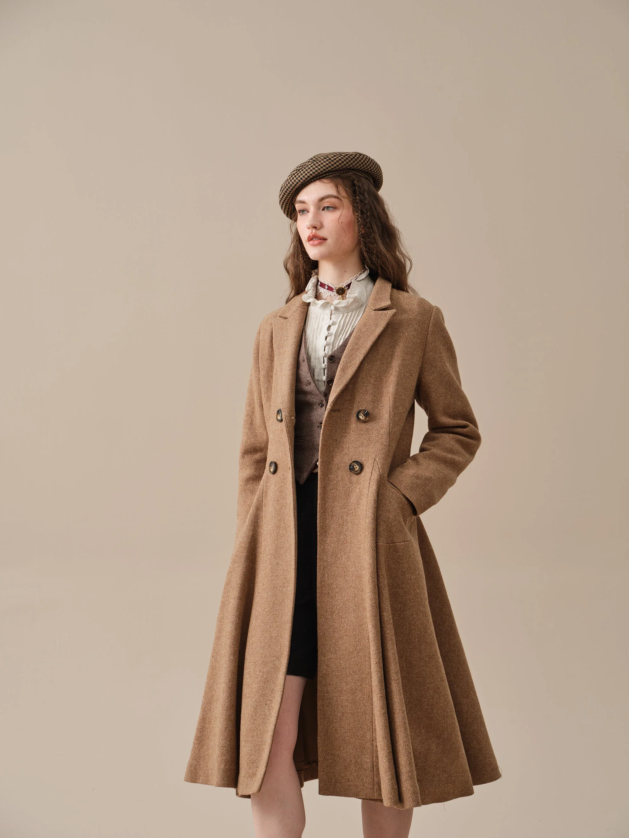 The Roman Holiday 17 | 100% wool classic coat - Image 28
