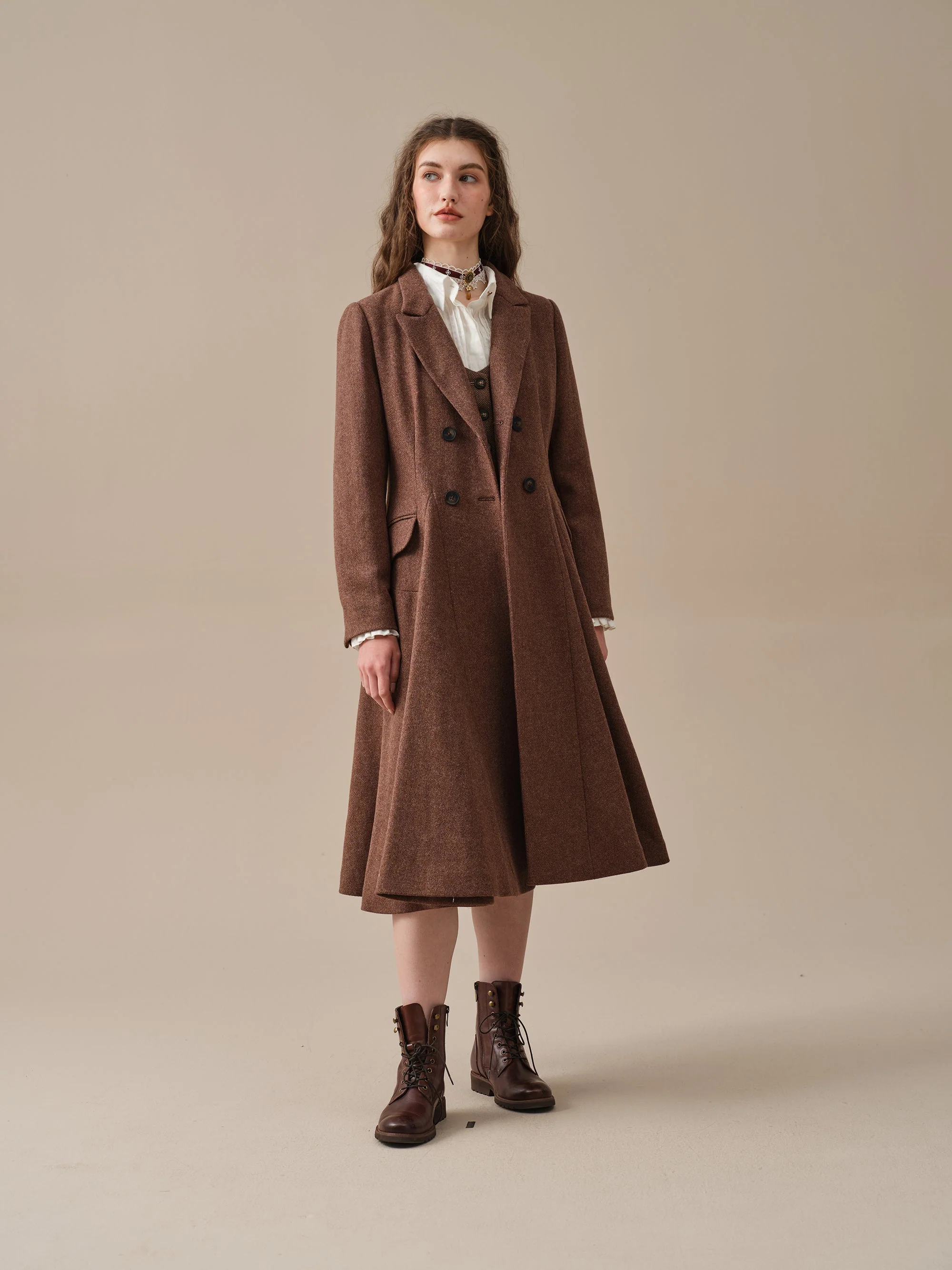 The Roman Holiday 17 | 100% wool classic coat - Image 29