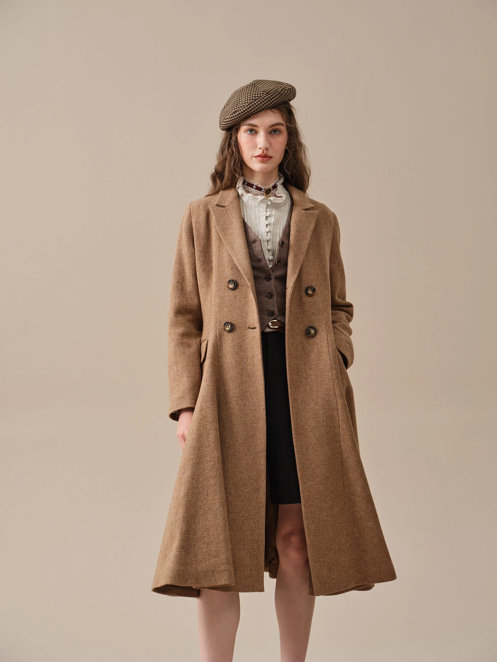 The Roman Holiday 17 | 100% wool classic coat - Image 3