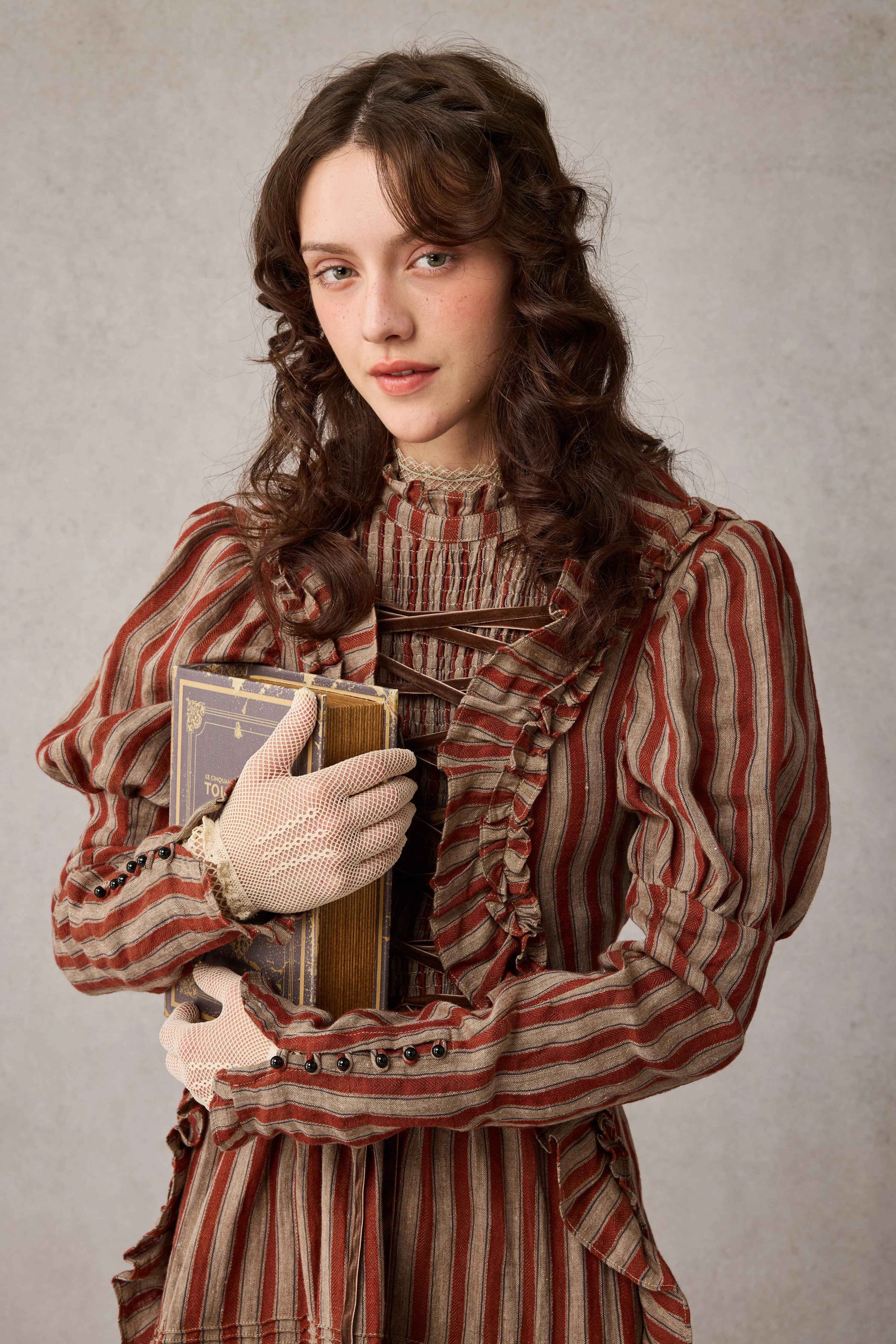 Elizabeth 15 | Victorian Linen Dress - Image 19