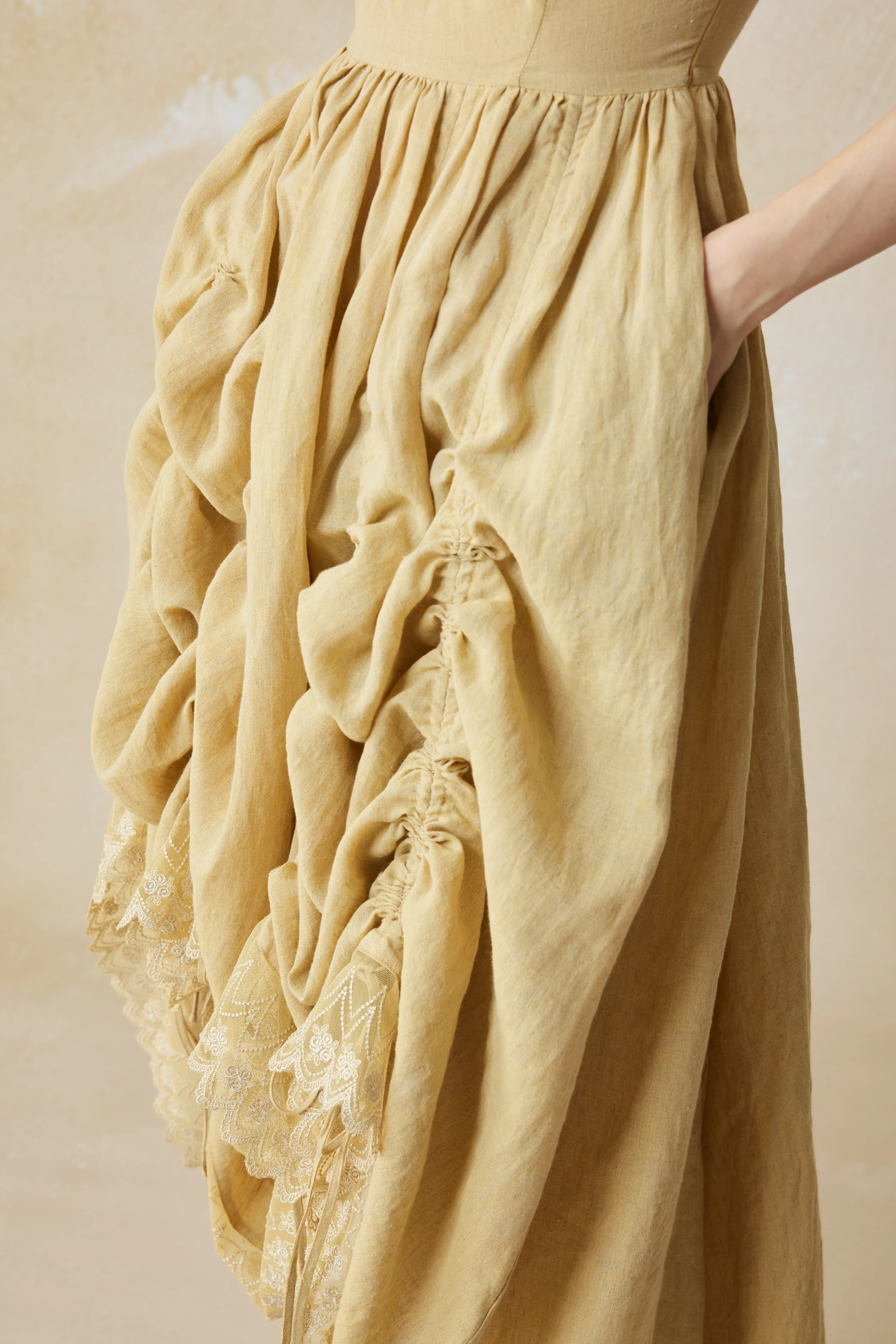 Elowen 27 | Lace Linen dress gown ( 2 way to wear ) - Image 5
