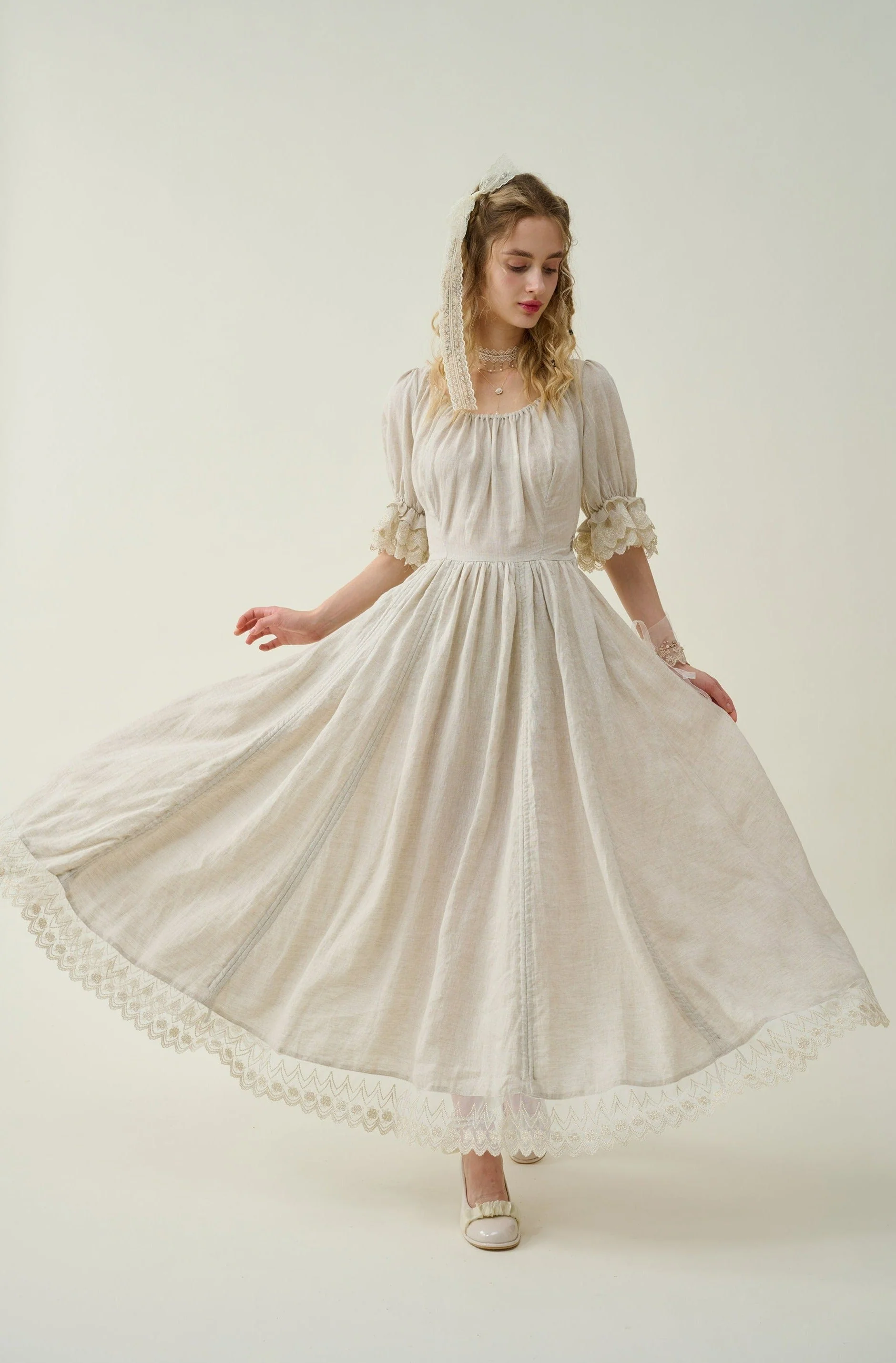 Elowen 27 | Lace velvet dress gown ( 2 way to wear ) - Image 21