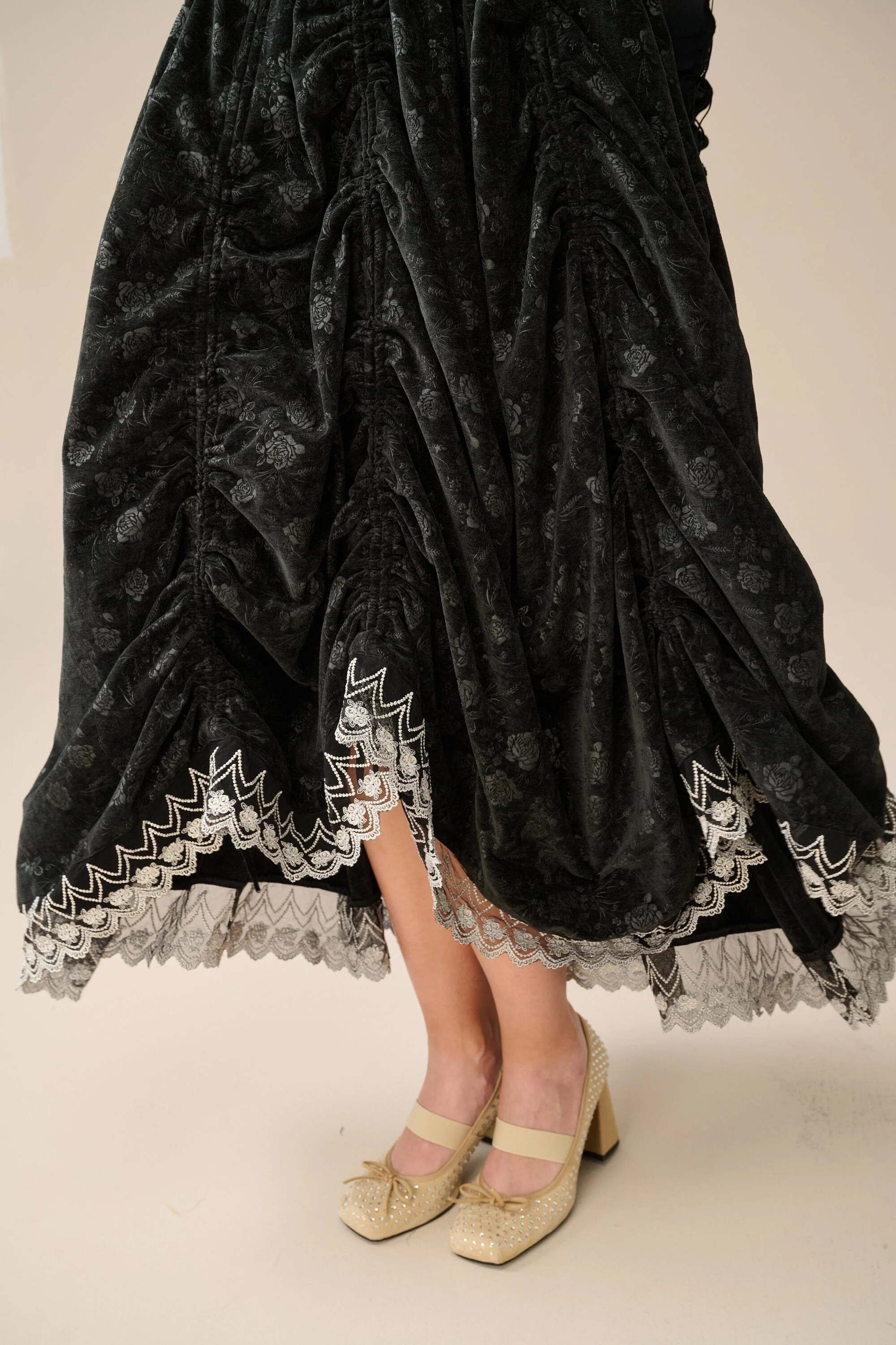 Elowen 27 | Lace velvet dress gown ( 2 way to wear ) - Image 7