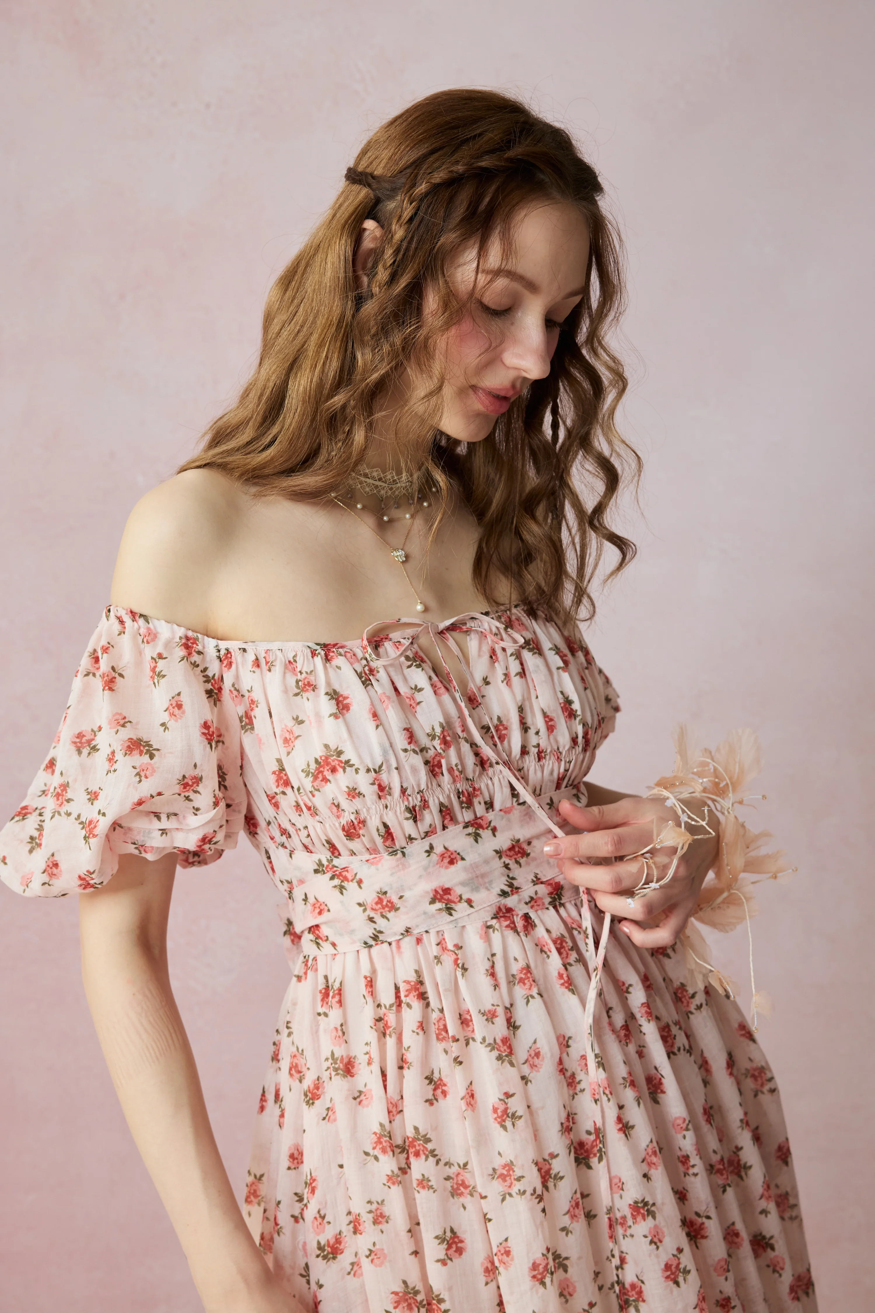 Alice 19 | Floral linen dress - Image 47
