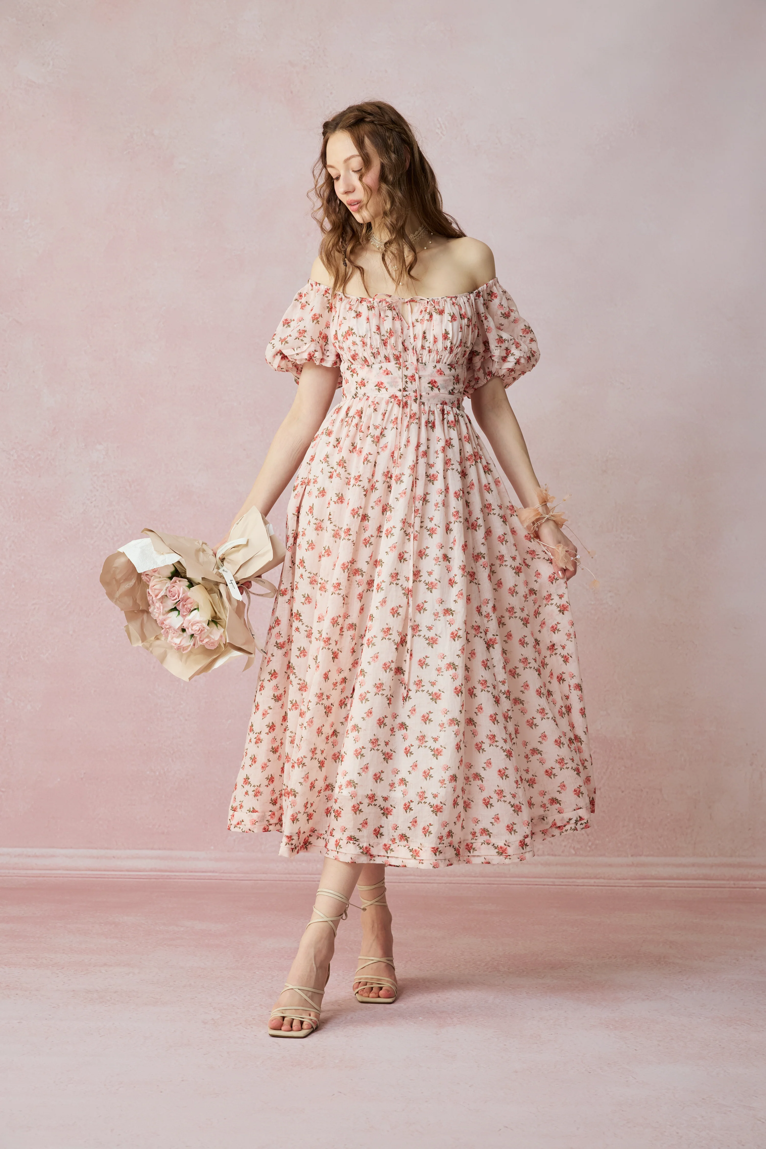Alice 19 | Floral linen dress - Image 48