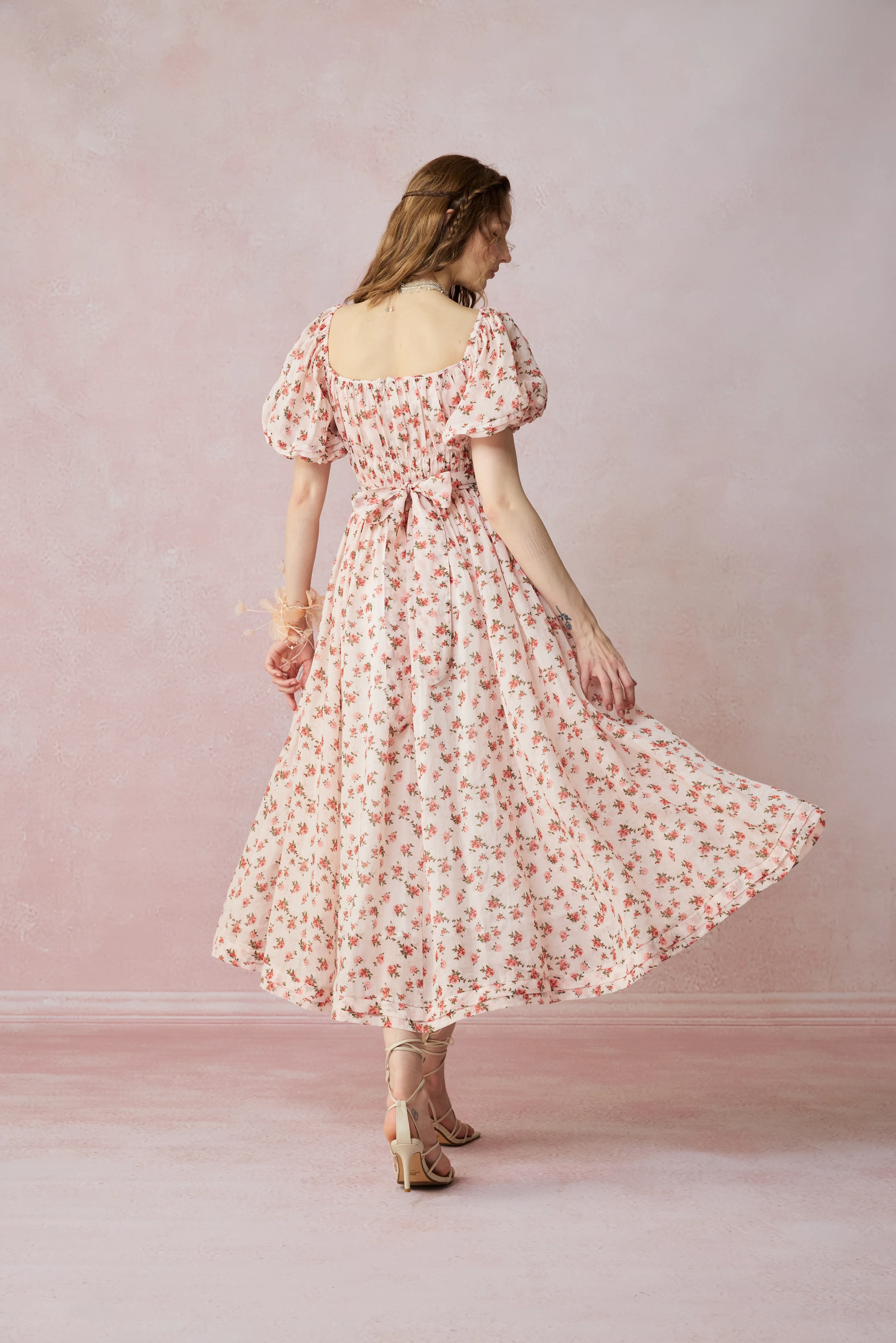 Alice 19 | Floral linen dress - Image 50