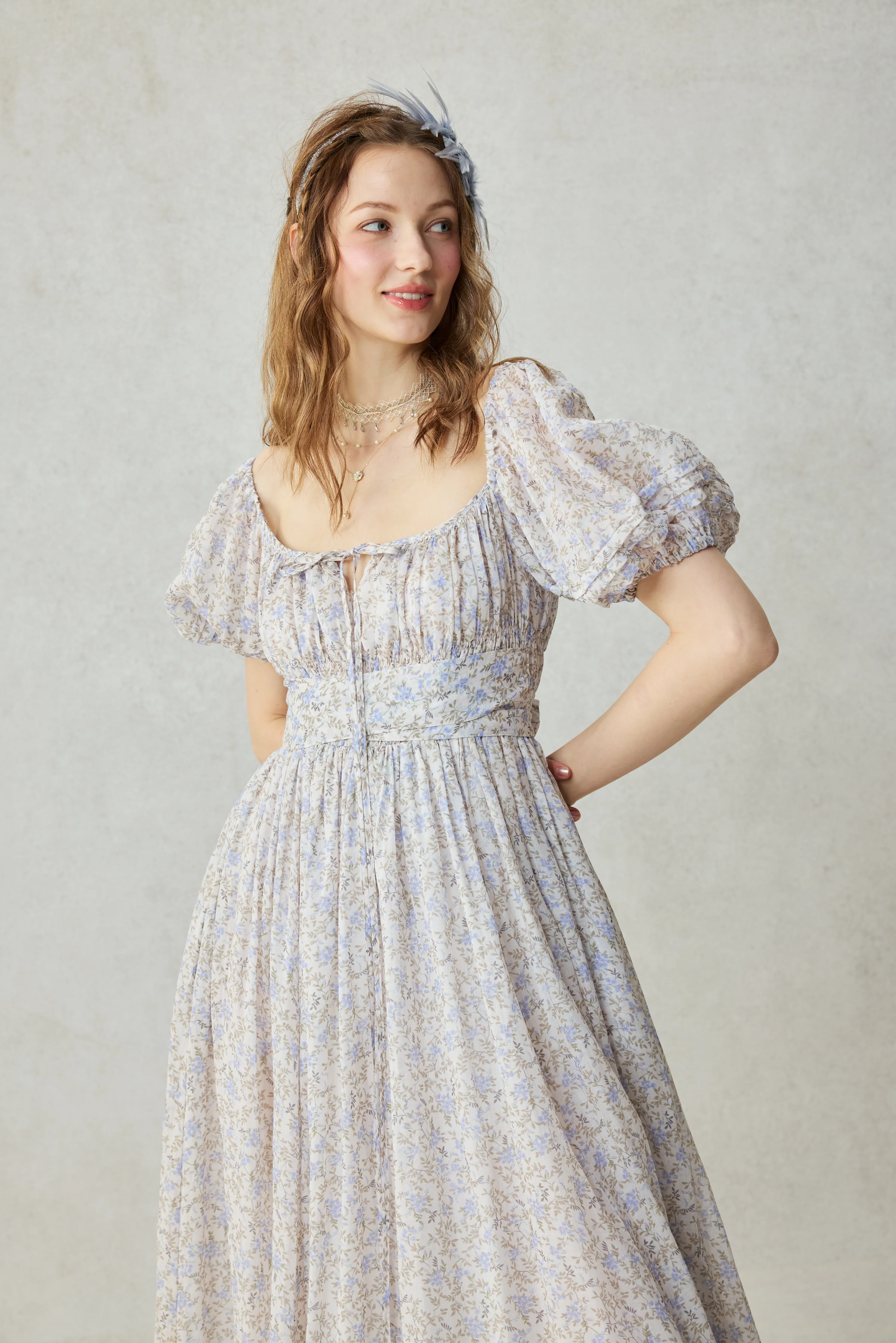 Alice 19 | Floral linen dress - Image 39