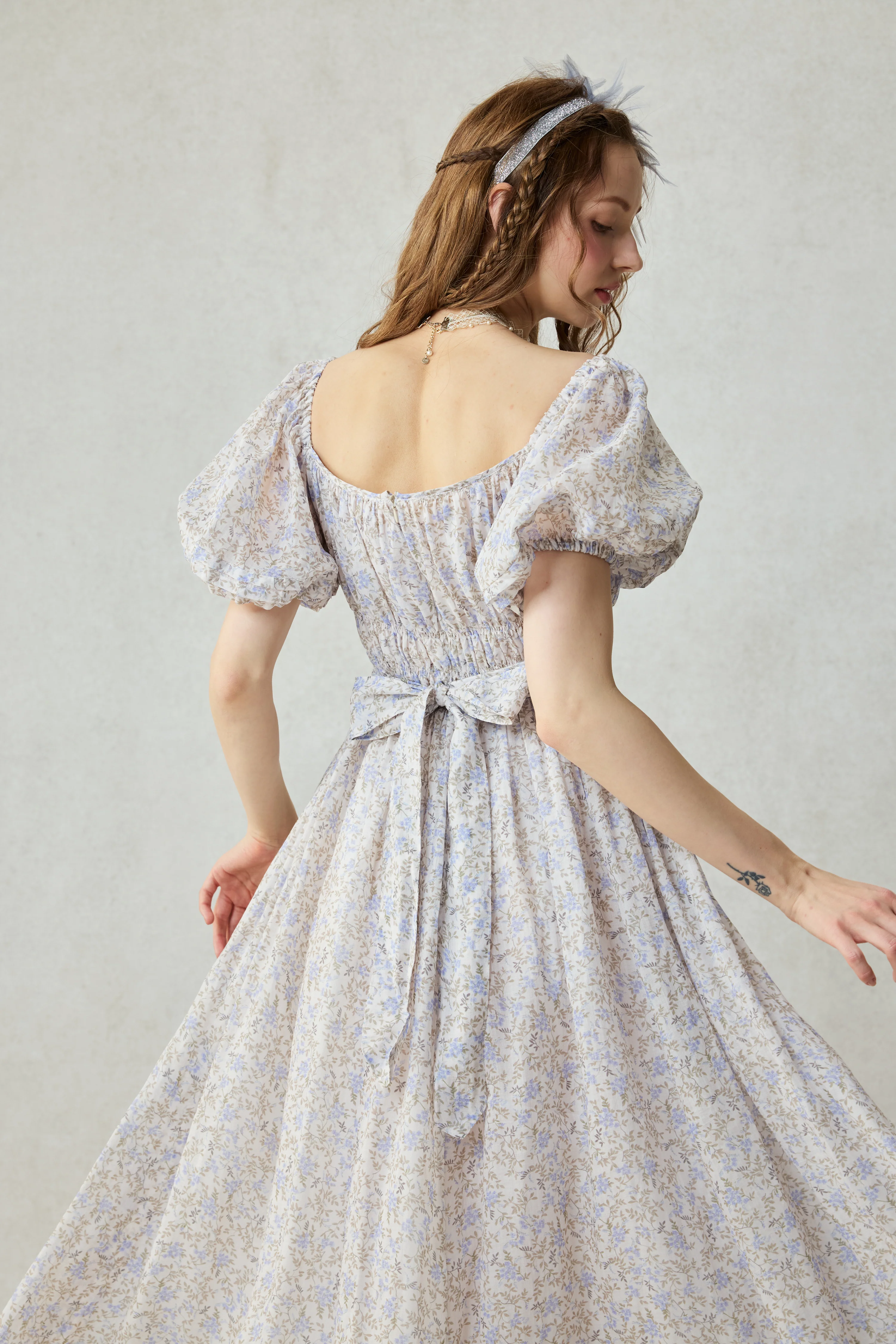 Alice 19 | Floral linen dress - Image 40